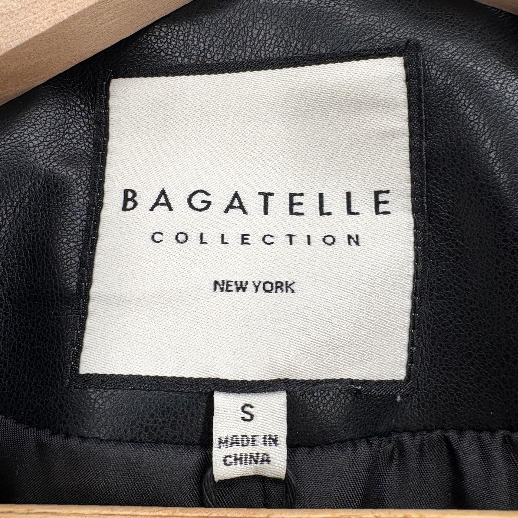 Vintage Bagatelle Collection Vest Womens Small Black Faux Leather Longline Trench Coat Size S / US 4 / IT 40 - 3 Thumbnail