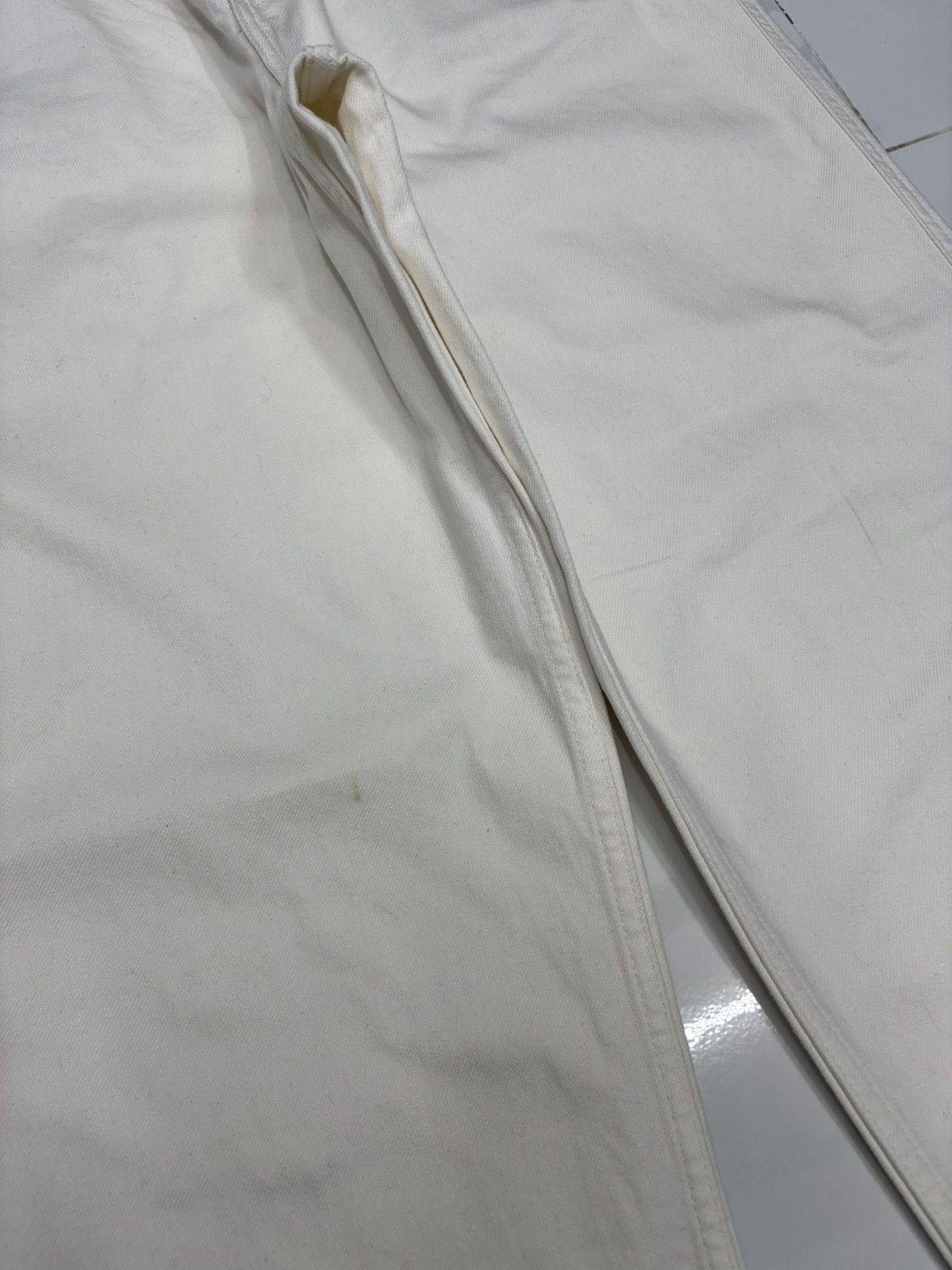 Helmut Lang × Uniqlo 🔥UNIQLO WHITE BAGGY JEANS LOOSE FIT INSPIRED HELMUT LANG Size US 28 / EU 44 - 9 Thumbnail