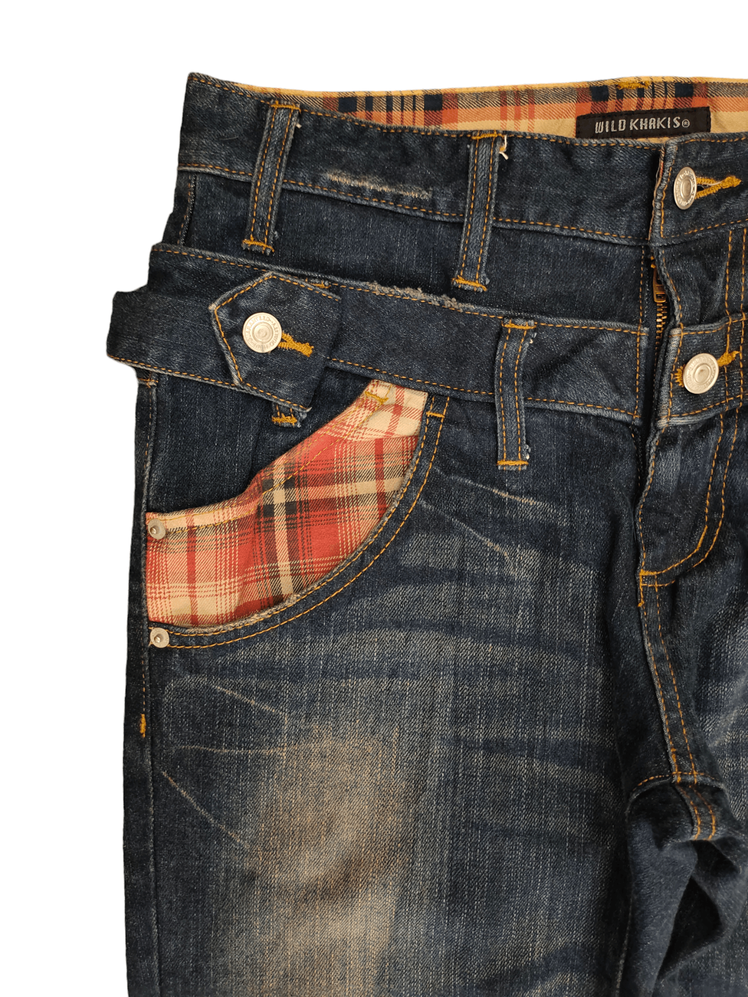 Kapital Wild Khakis Double Waist Denim Pants Undercover Ppfm Style Size US 31 - 3 Thumbnail