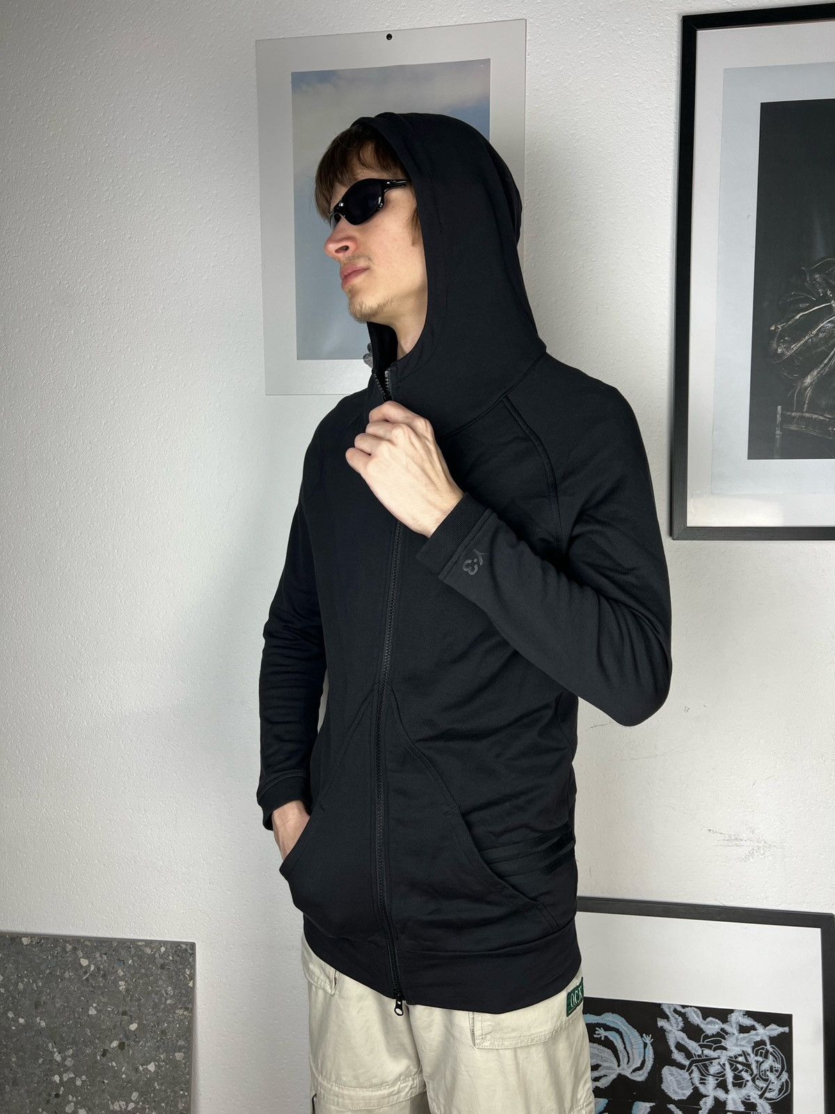 Adidas × Y-3 × Yohji Yamamoto Adidas Y-3 Logo Zip Up Hoodie Yohji Yamamoto Size US XS / EU 42 / 0 - 13 Thumbnail