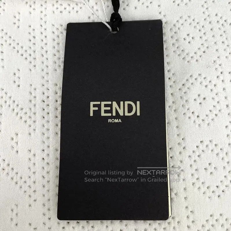 FENDI White Women's Knitted Sweater Medium .