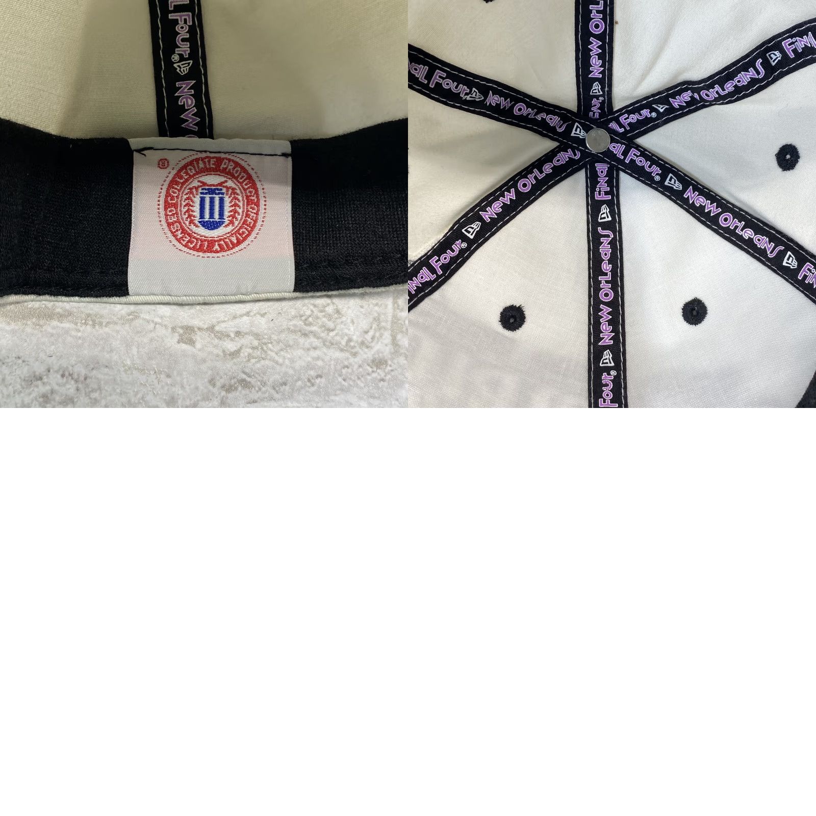 New Era VINTAGE New Era Syracuse University hat Baseball Cap Adjustable Final Four 2003 White Cotton Blend M/L Men Boys Size ONE SIZE - 9 Thumbnail