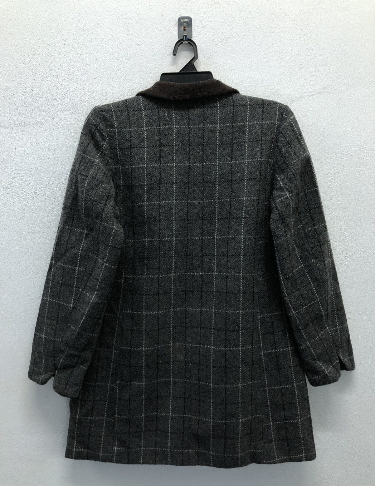Harris Tweed Vintage Hand Hoven Harris Tweed Wool Coat Size L / US 10 / IT 46 - 2 Thumbnail