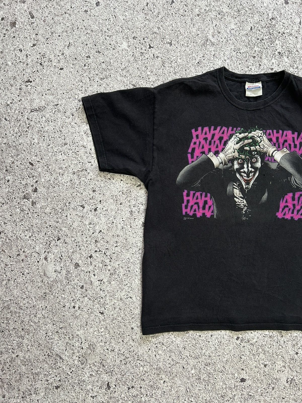 DC Comics × Vintage Vintage 2009 DC Comics Joker HAHA Movie Cartoon T-Shirt Size US L / EU 52-54 / 3 - 3 Thumbnail