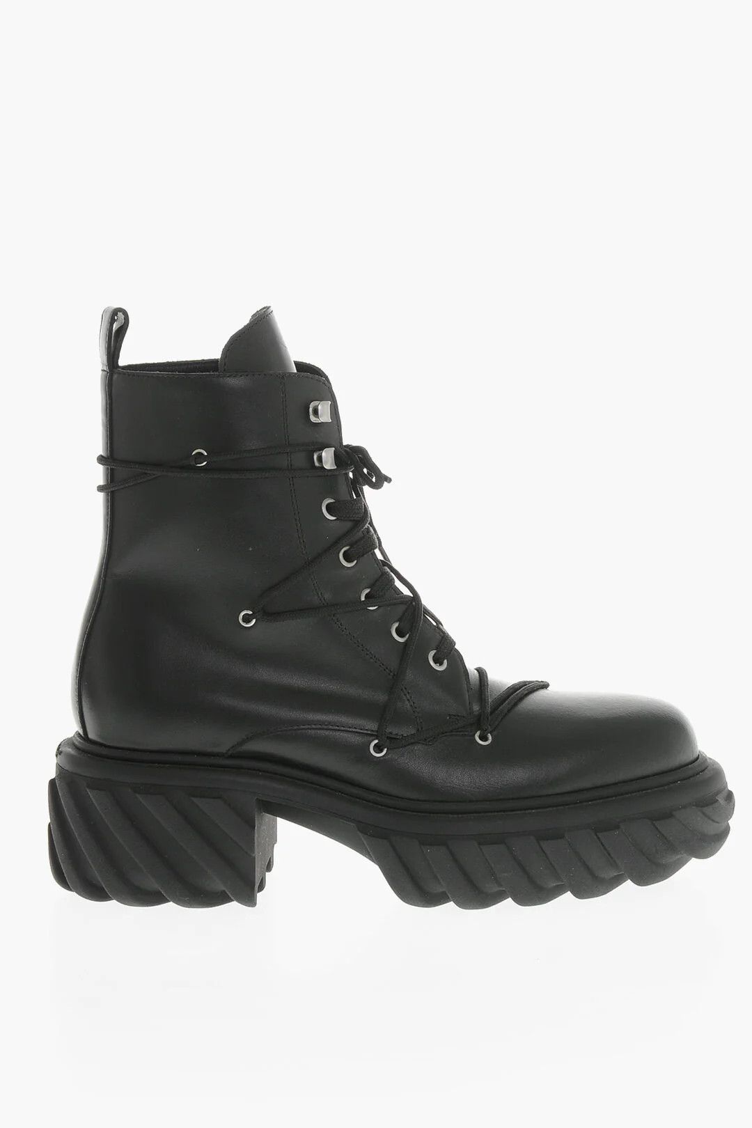 Off-White og1mm0426 Leather Boots in Black Size US 10 / IT 40 - 1 Thumbnail