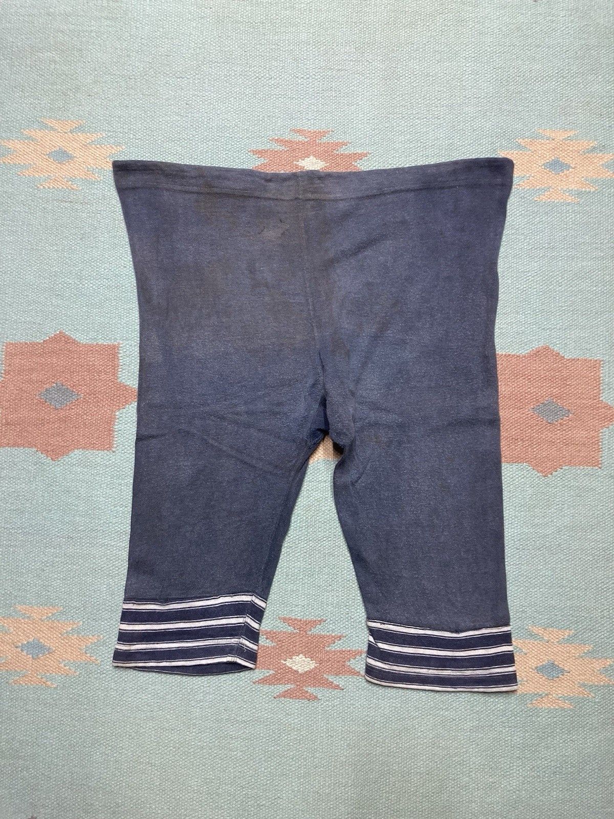 Vintage 1920s cotton swim suit 2 piece faded striped antique Men’s M Size US M / EU 48-50 / 2 - 5 Thumbnail