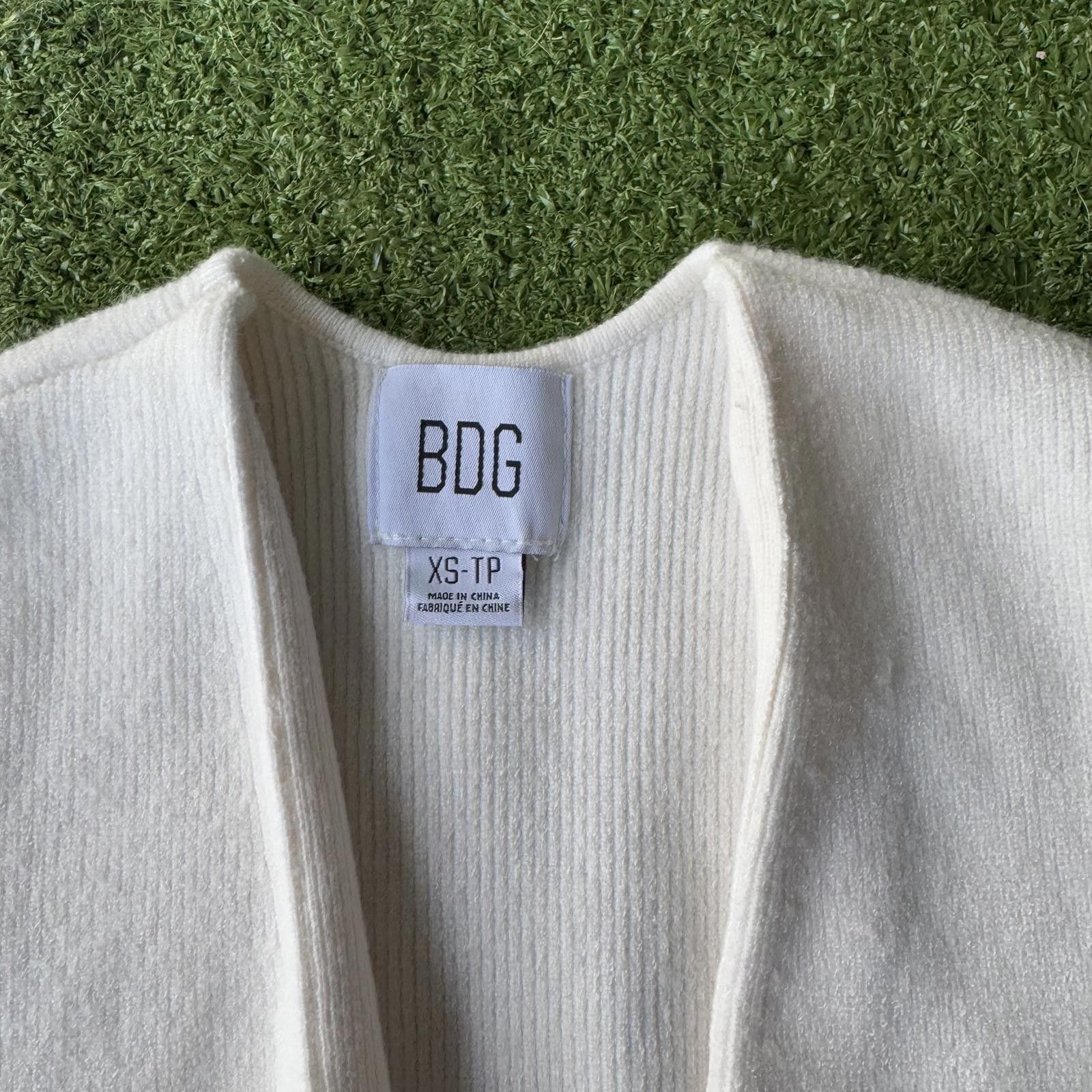 Bdg BDG White Ribbed Knit Vest - XS Size ONE SIZE - 2 Thumbnail