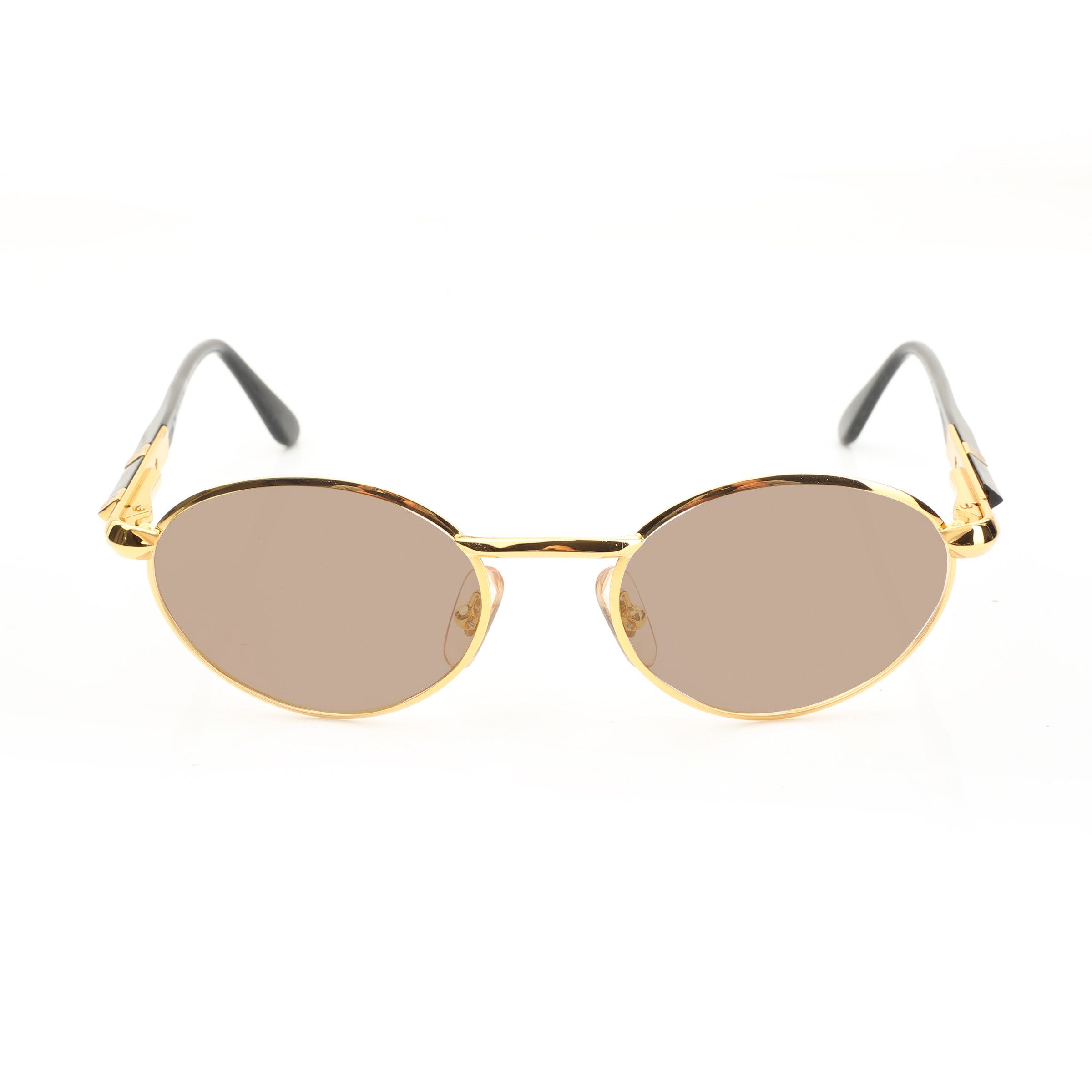 Gianfranco Ferre Gianfranco Ferre '90s Gold & Black Pyramidal Sunglasses Size ONE SIZE - 3 Thumbnail