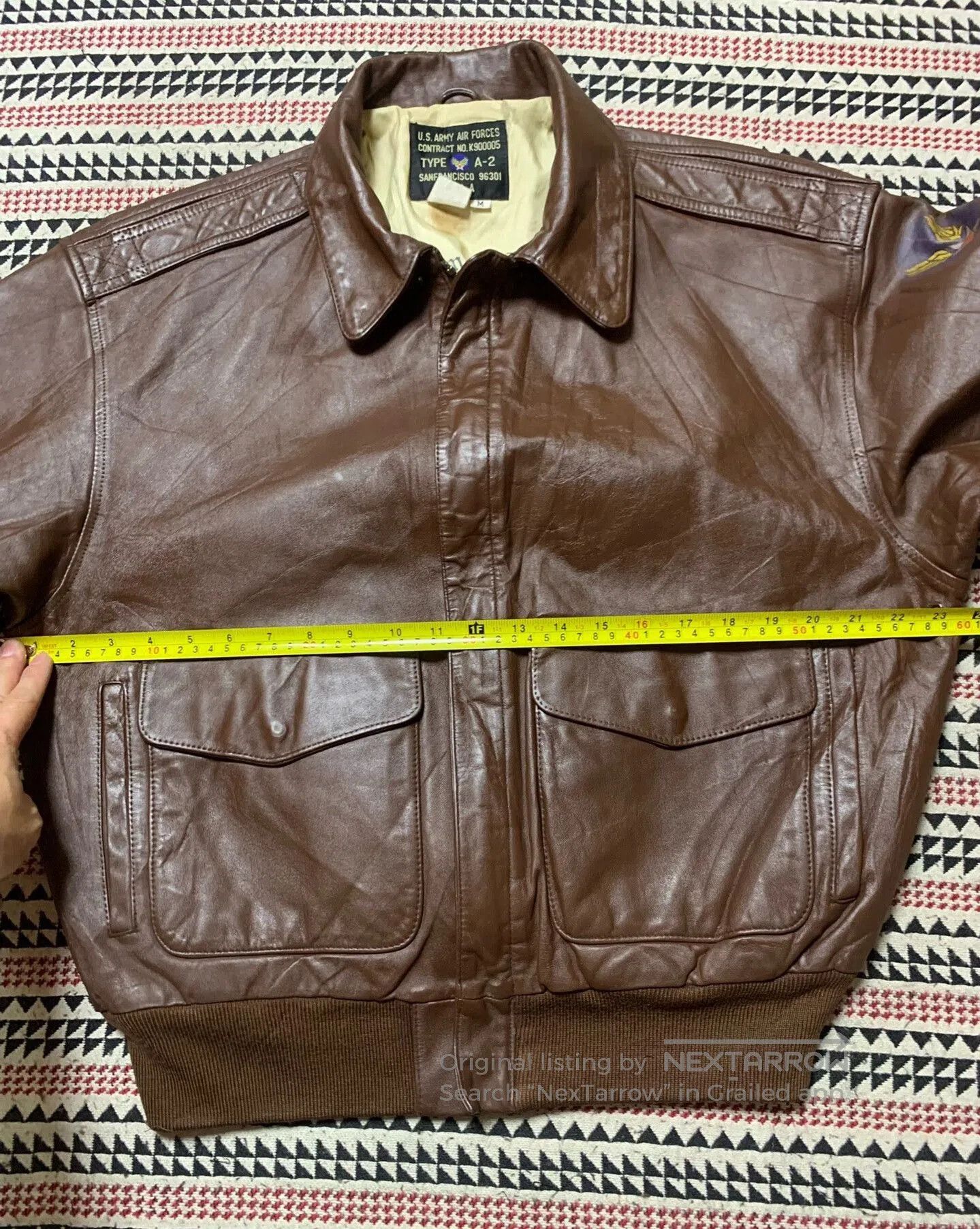 Vintage vintage ameco a-2 military leather jacket. Size US M / EU 48-50 / 2 - 5 Thumbnail
