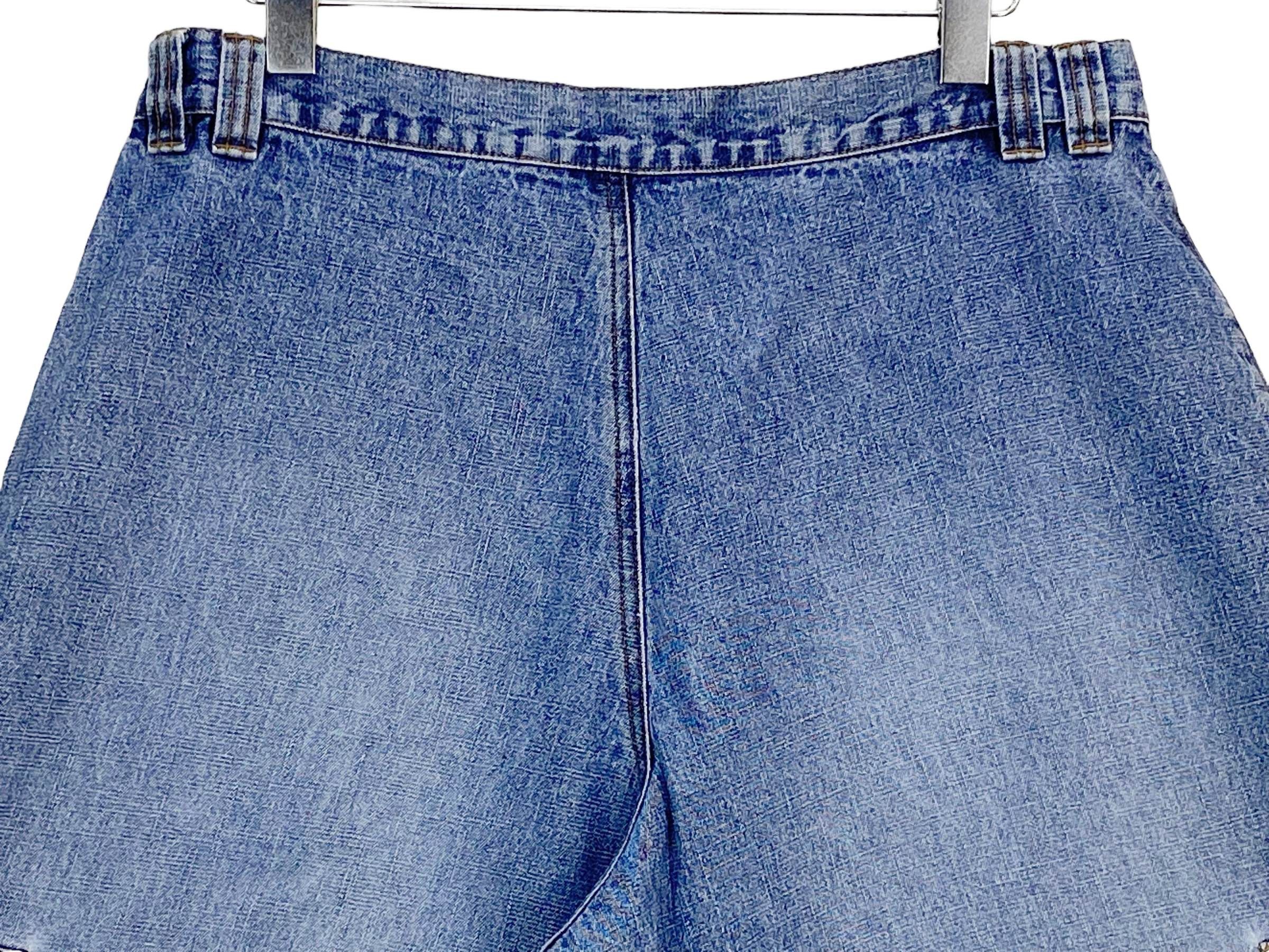 Lee Vintage Lee Riveted Denim Shorts Light Blue 90s Streetwear Size US 29 - 7 Thumbnail