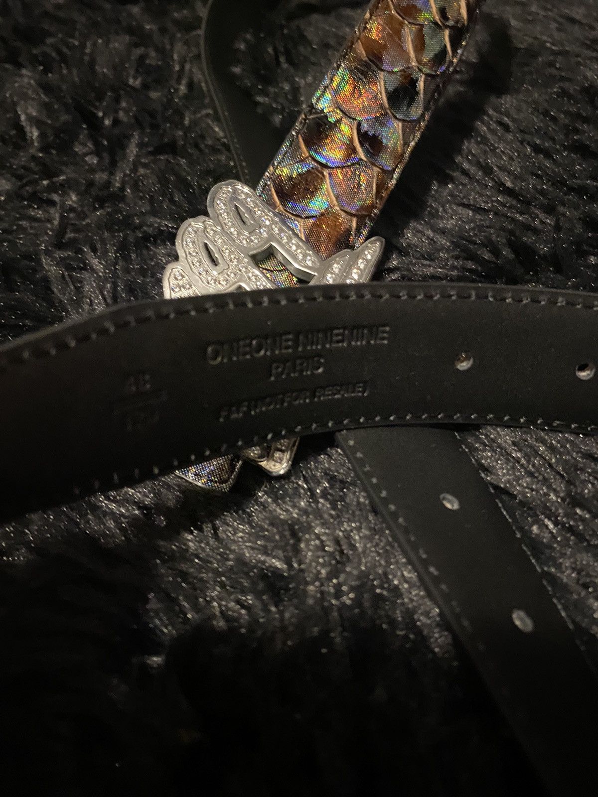 1199 Bazo1199 Faux Fishscale Belt F&F Size ONE SIZE - 7 Thumbnail