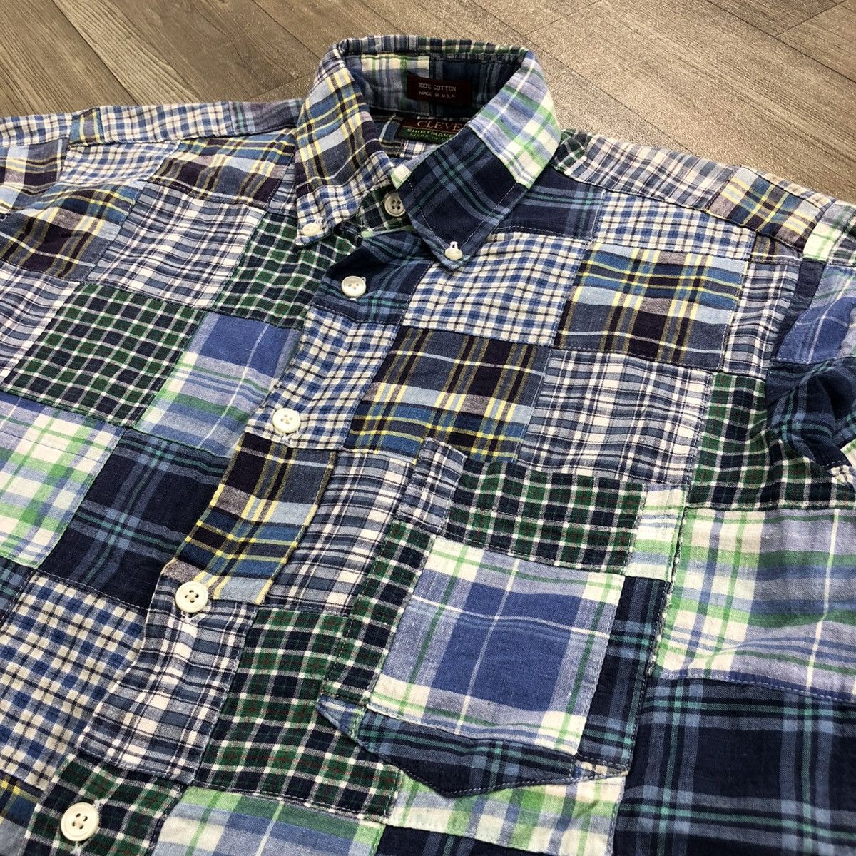 Japanese Brand Vintage Cleve USA Patchwork Shirt Y2K Ifsixwasnine Lgb Goa Size US M / EU 48-50 / 2 - 3 Thumbnail