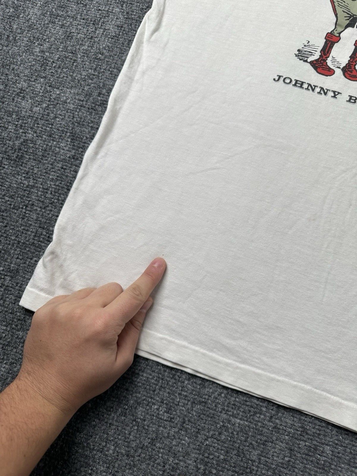Other Mens T Shirt Brownies Johnny Bull 90s Graphic White, Size L Size US L / EU 52-54 / 3 - 6 Thumbnail