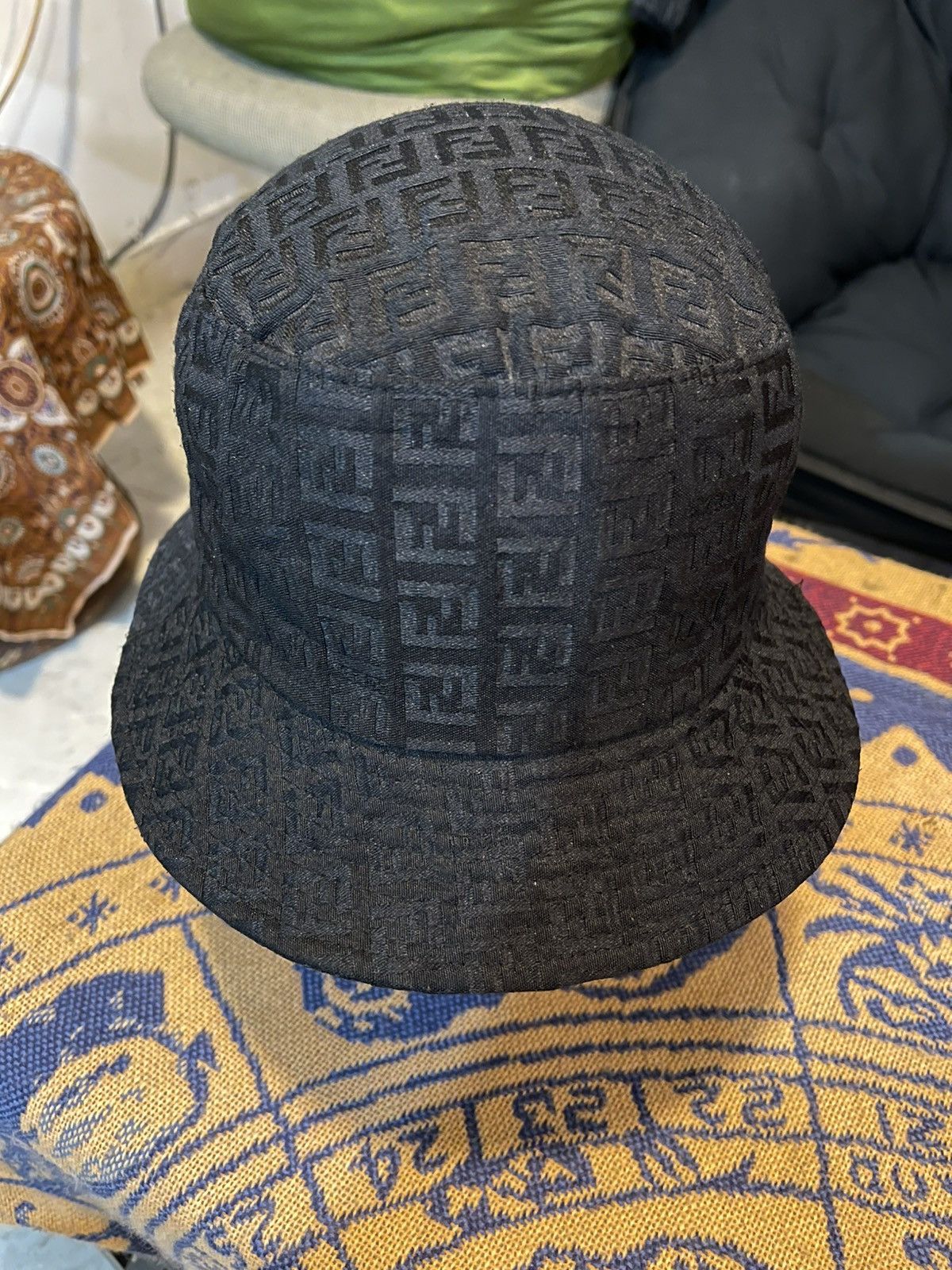 Fendi FENDI MONOGRAM FF-JACQUARD BUCKET HAT Size ONE SIZE - 2 Thumbnail