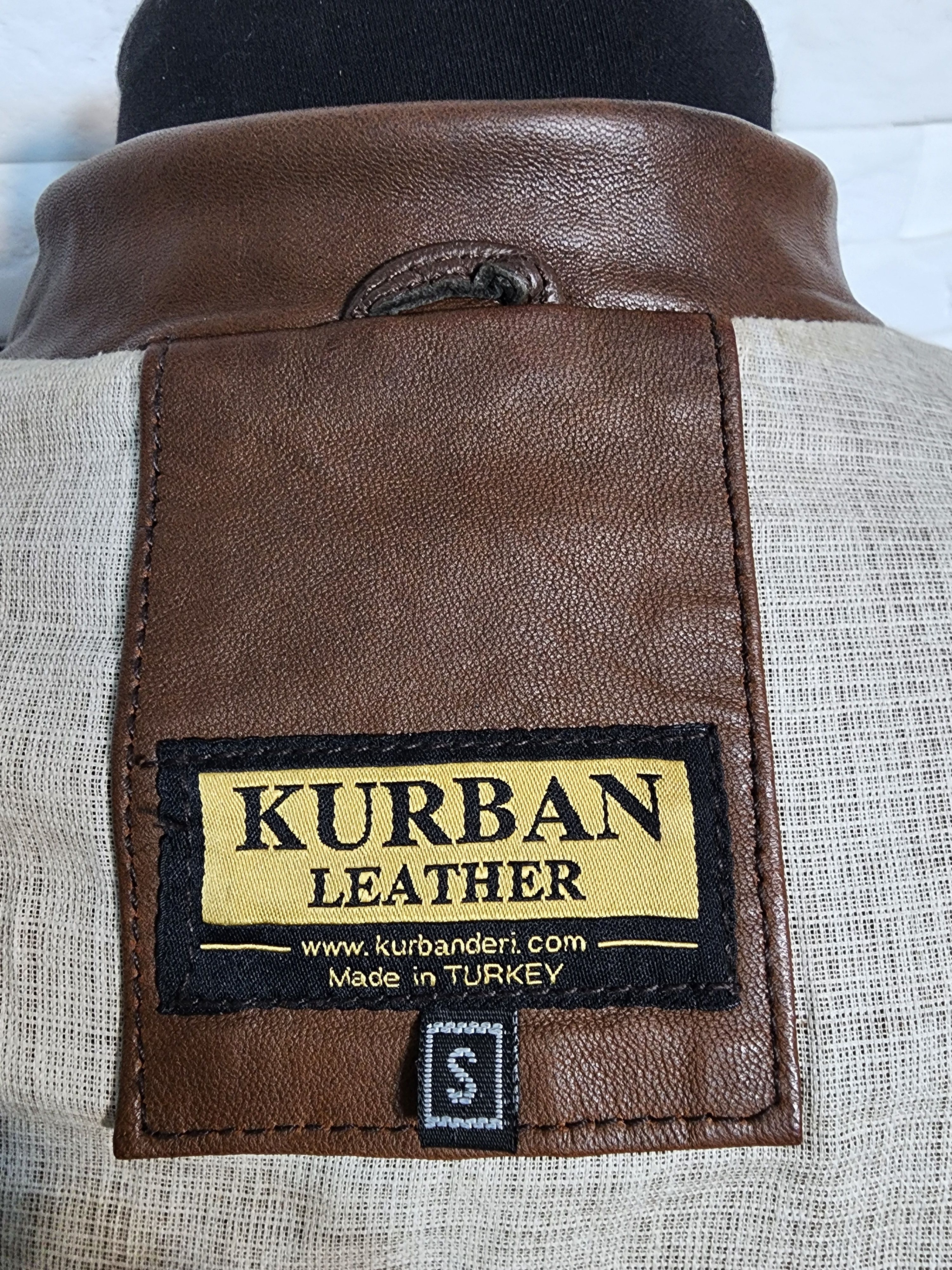 Other Men's Brown Genuine Leather Jacket: Zip Front. Size US S / EU 44-46 / 1 - 8 Thumbnail