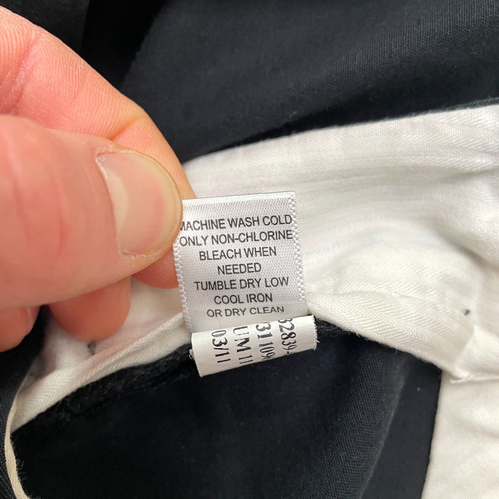 Banana Republic Banana Republic Martin-Fit Dress Pants Women 10 Black Straight 32x24.5 Casual City Preppy Mens Womens Size 32" / US 10 / IT 46 - 7 Thumbnail