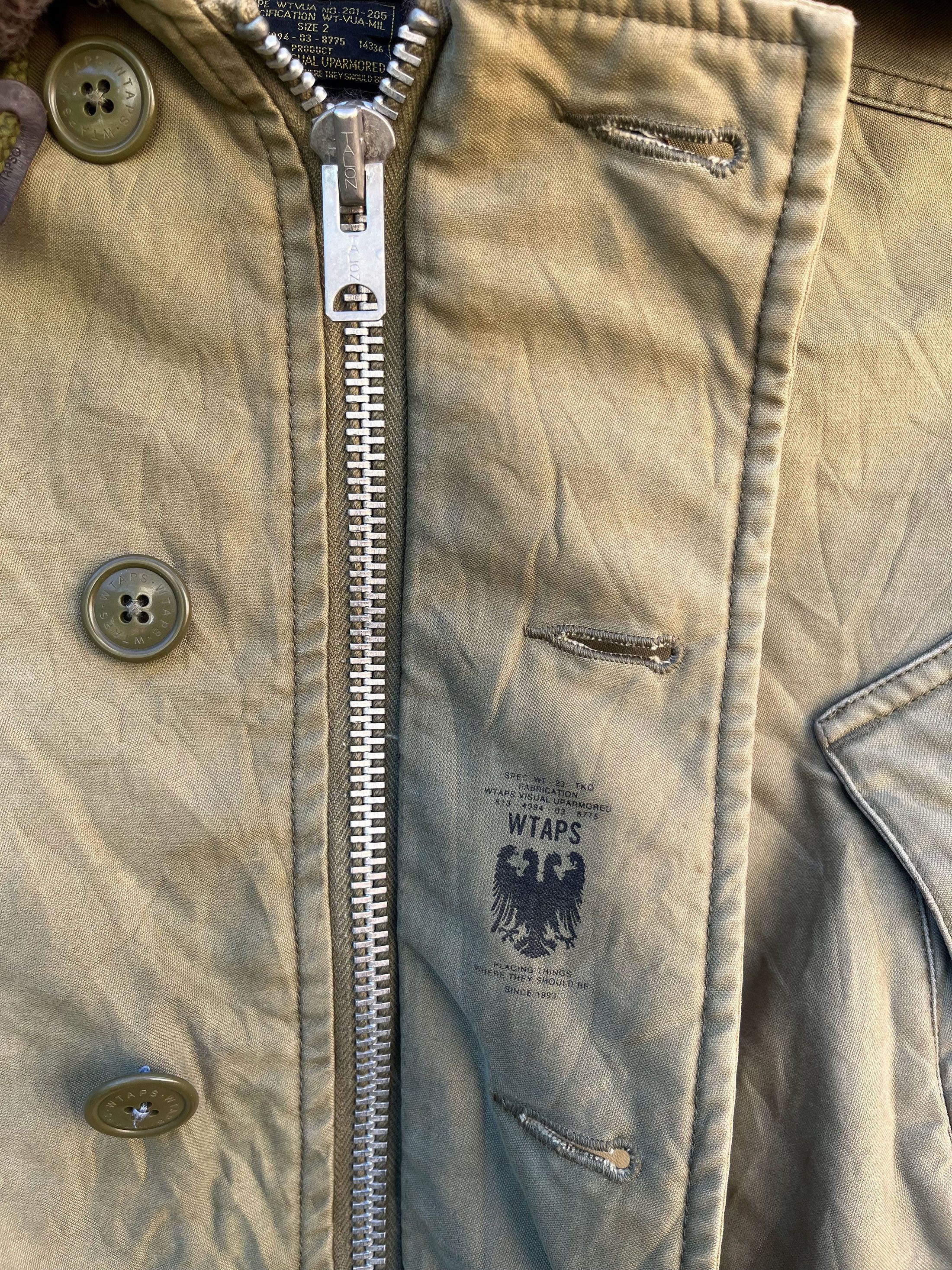 Wtaps Wtaps Japan B-9 Fur Hooded Army Military Jacket Deck Size US M / EU 48-50 / 2 - 10 Thumbnail