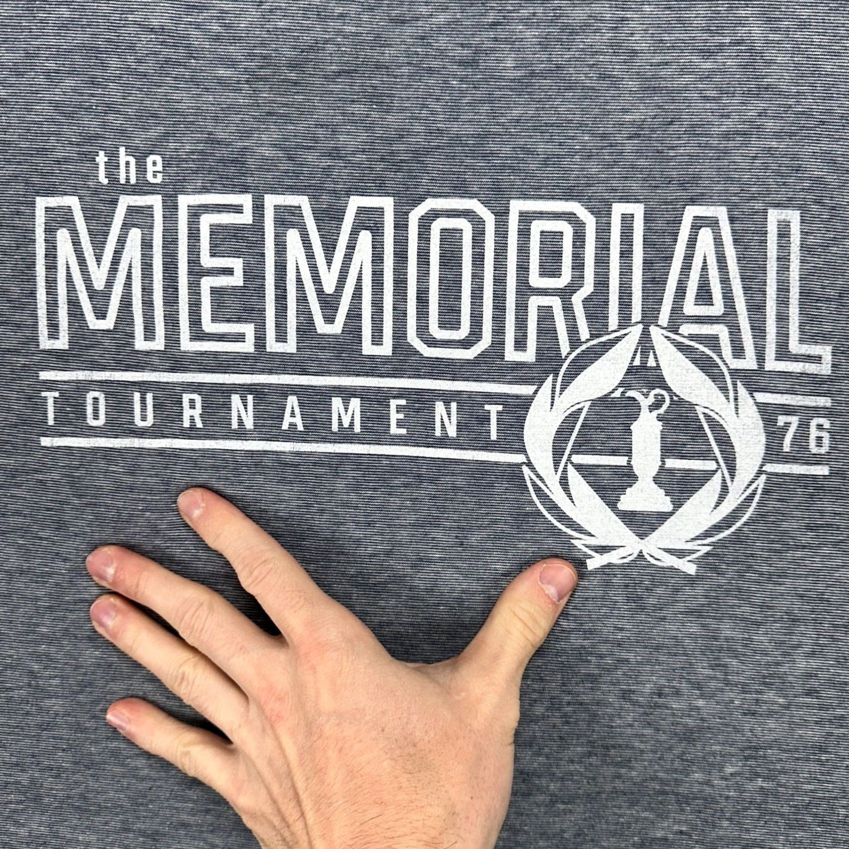 Vintage Camp David Mens T-Shirt 2XL Blue Graphic Print The Memorial Tournament Tee Shirt Adult Mens Short Sleeve Crew Neck Cotton Blend Vintage: No Size US XXL / EU 58 / 5 - 6 Thumbnail