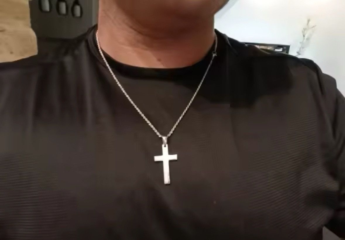 Other Anti Allergy Stainless Steel Plain Cross Pendant with Rope Size ONE SIZE - 5 Thumbnail