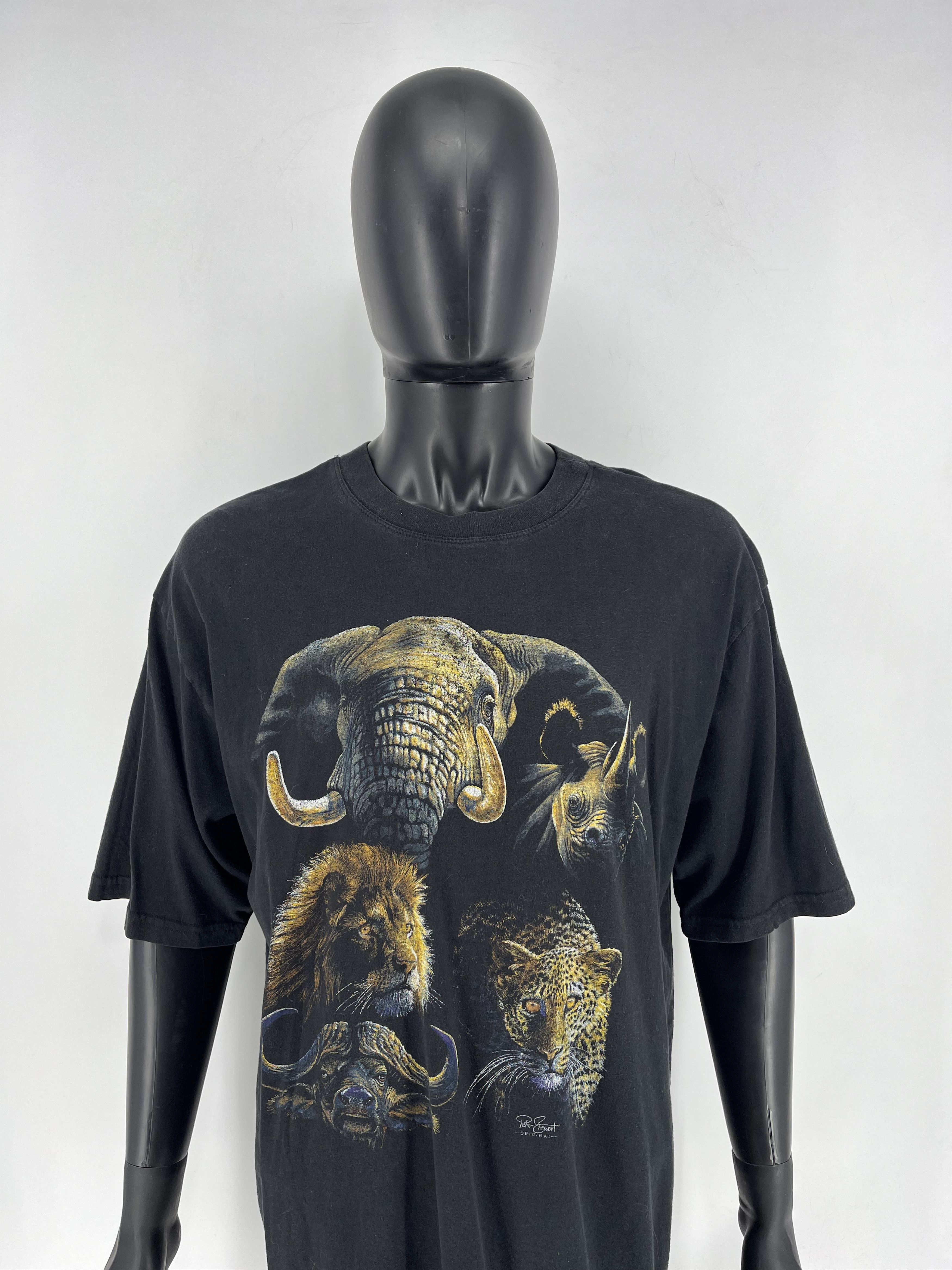 Vintage 90's African Wildlife Animals Everything Ethnic Peter Stewar Size US XL / EU 56 / 4 - 1 Thumbnail