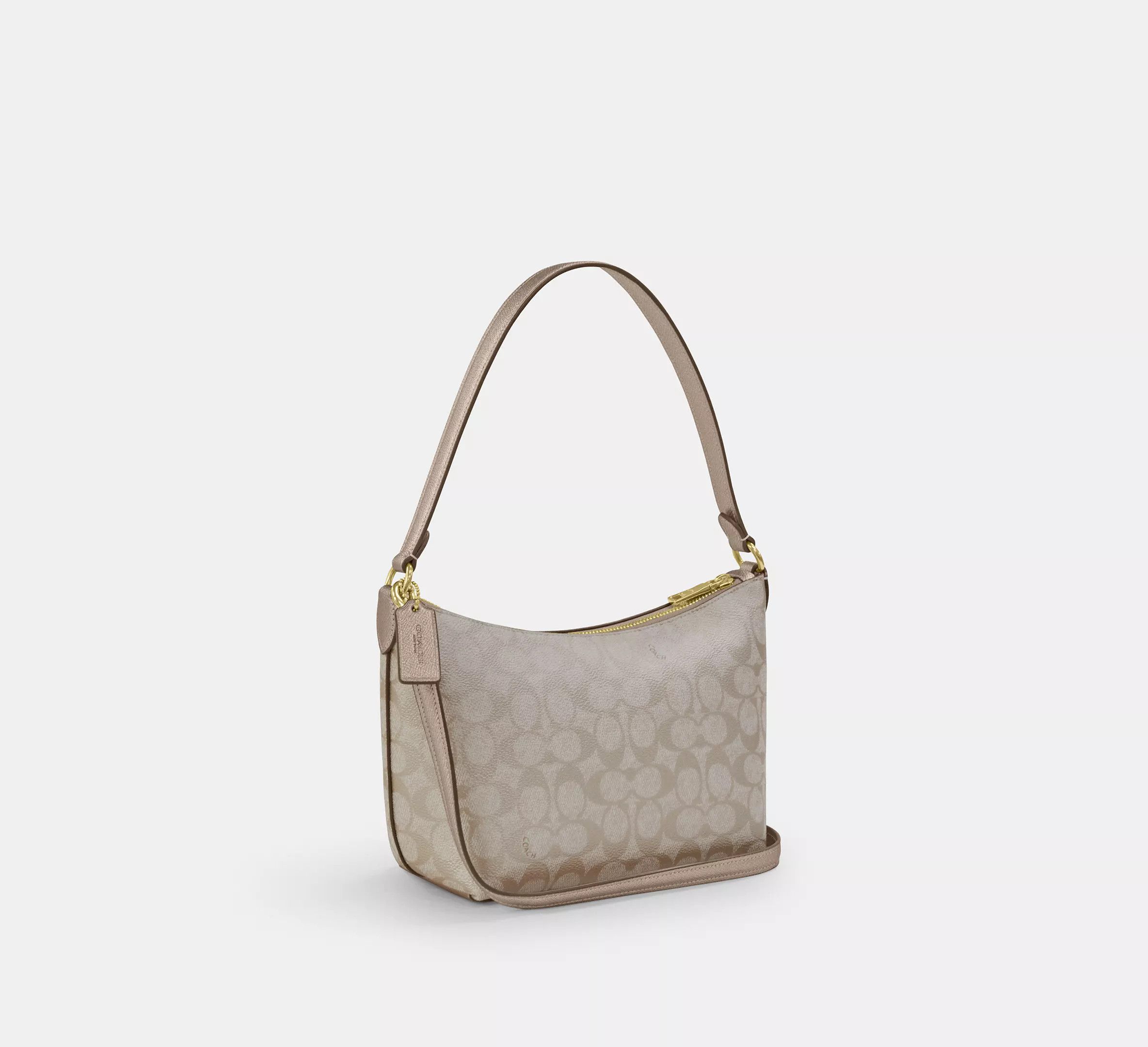 Coach Zip Top Shoulder Bag In Signature Canvas CW391 Size ONE SIZE - 10 Thumbnail