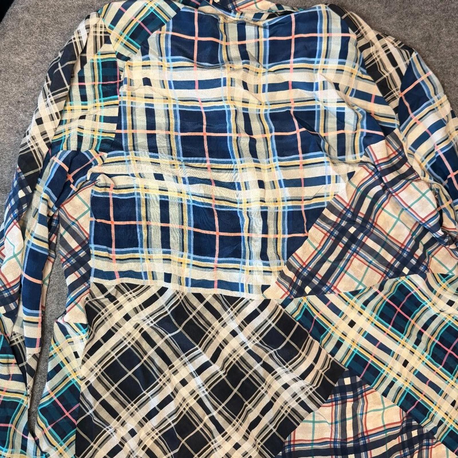 Other Johnny Was Idora Patchwork Button Down Shirt Silk NWT Boho Size S / US 4 / IT 40 - 9 Thumbnail