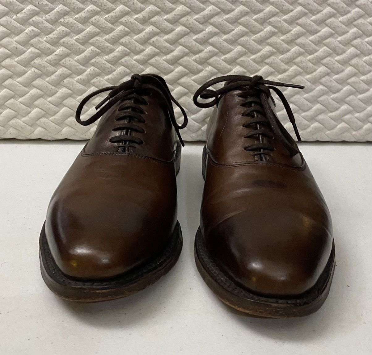Allen Edmonds Allen Edmonds Dark Brown Chili Leather Carlyle Oxford 9.5 D Size US 9.5 / EU 42-43 - 3 Thumbnail