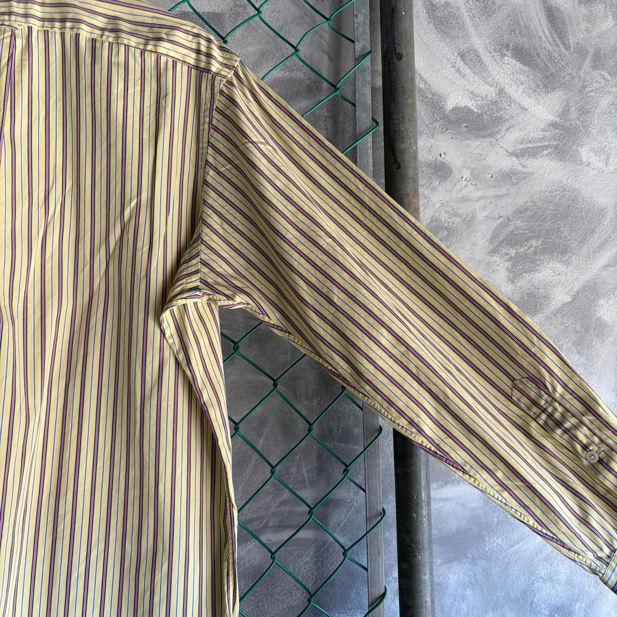 Polo Ralph Lauren Polo Ralph Lauren Button Down Shirt Yellow Striped Pocket Size US XL / EU 56 / 4 - 7 Thumbnail
