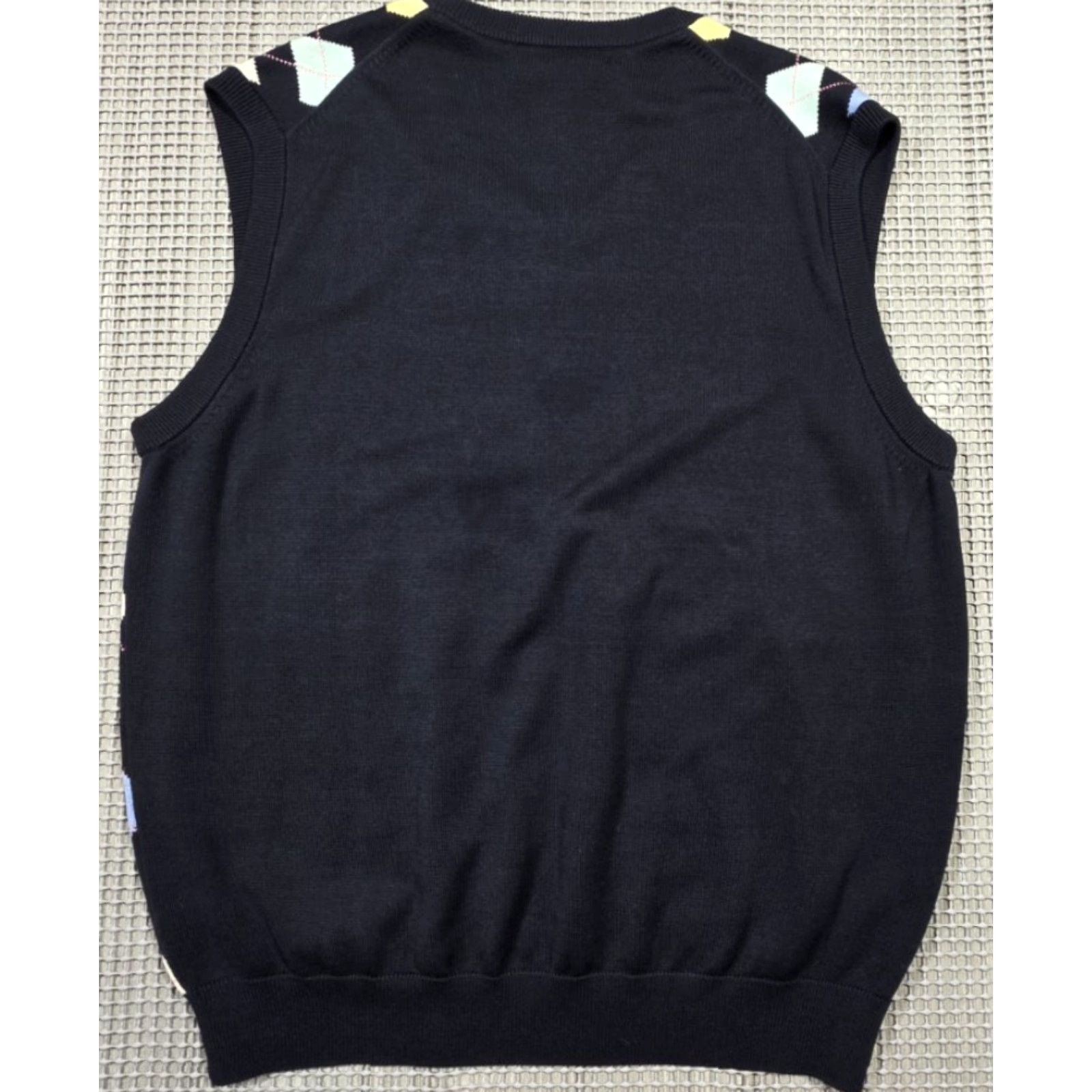 Brooks Brothers VINTAGE Brooks Brothers Mens L Sweater Vest Golfer Silk Cotton V-Neck Argyle Grandpacore Size US L / EU 52-54 / 3 - 6 Thumbnail