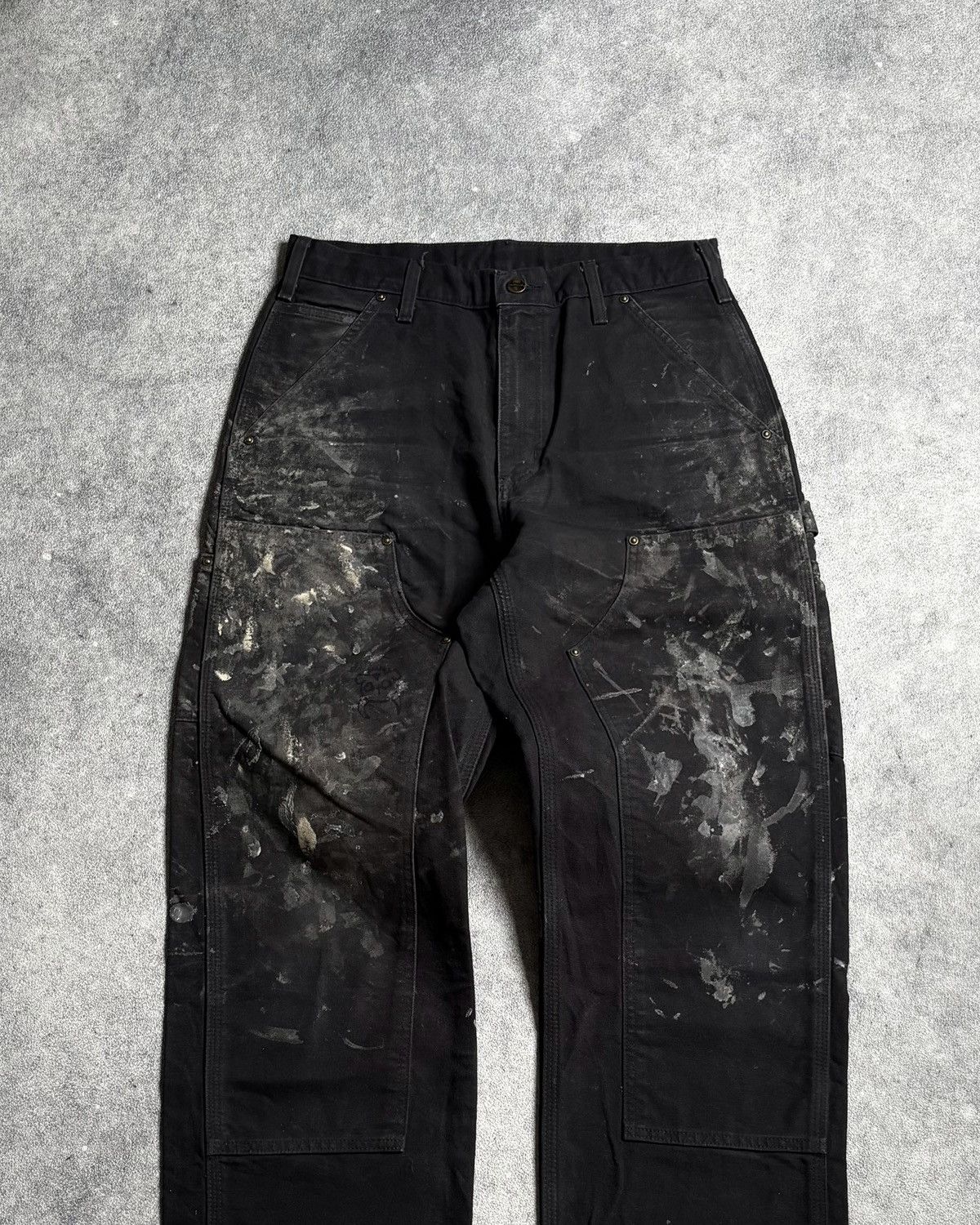 Carhartt Faded Black Painters Carhartt Double Knee Pants Size US 31 - 3 Thumbnail