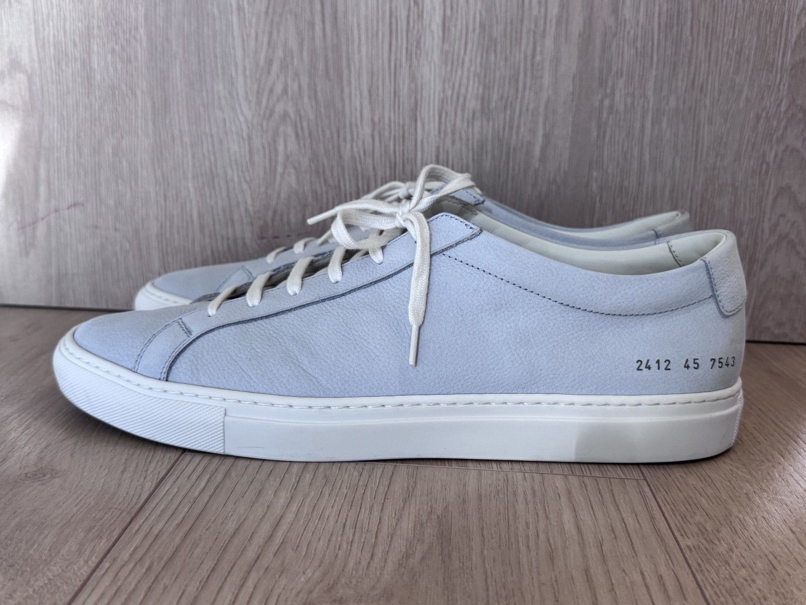 Common Projects COMMON PROJECTS Gray Contrast Achilles Sneakers Size 12 / 45 Size US 12 / EU 45 - 3 Thumbnail