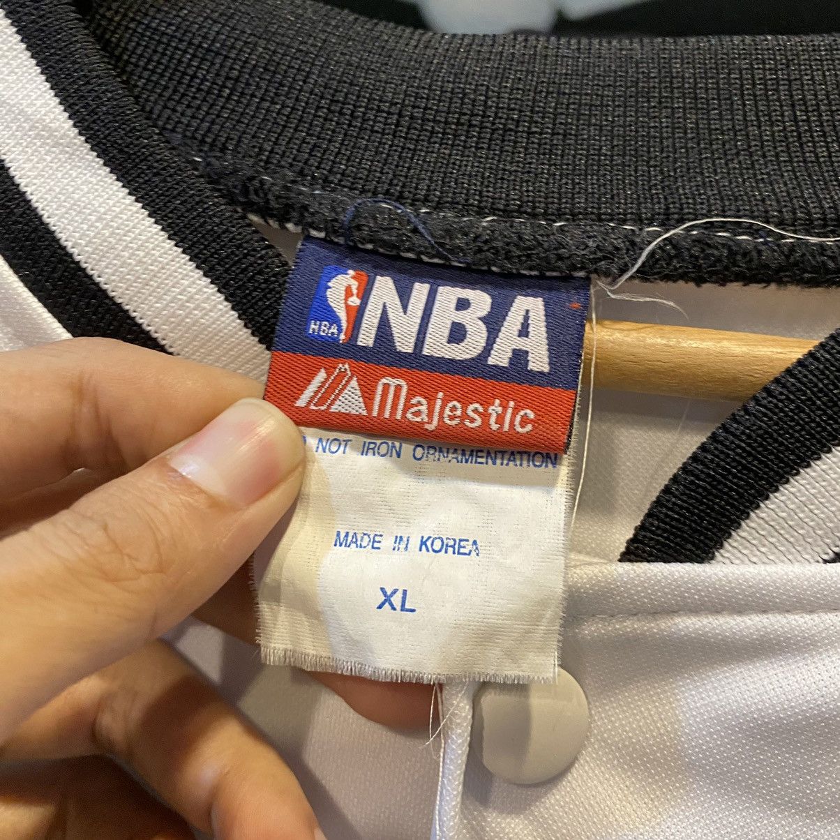 NBA × Vintage RARE🤯🤯Vintage NBA patchwork all over logo jerseys white Size US XXL / EU 58 / 5 - 14 Thumbnail