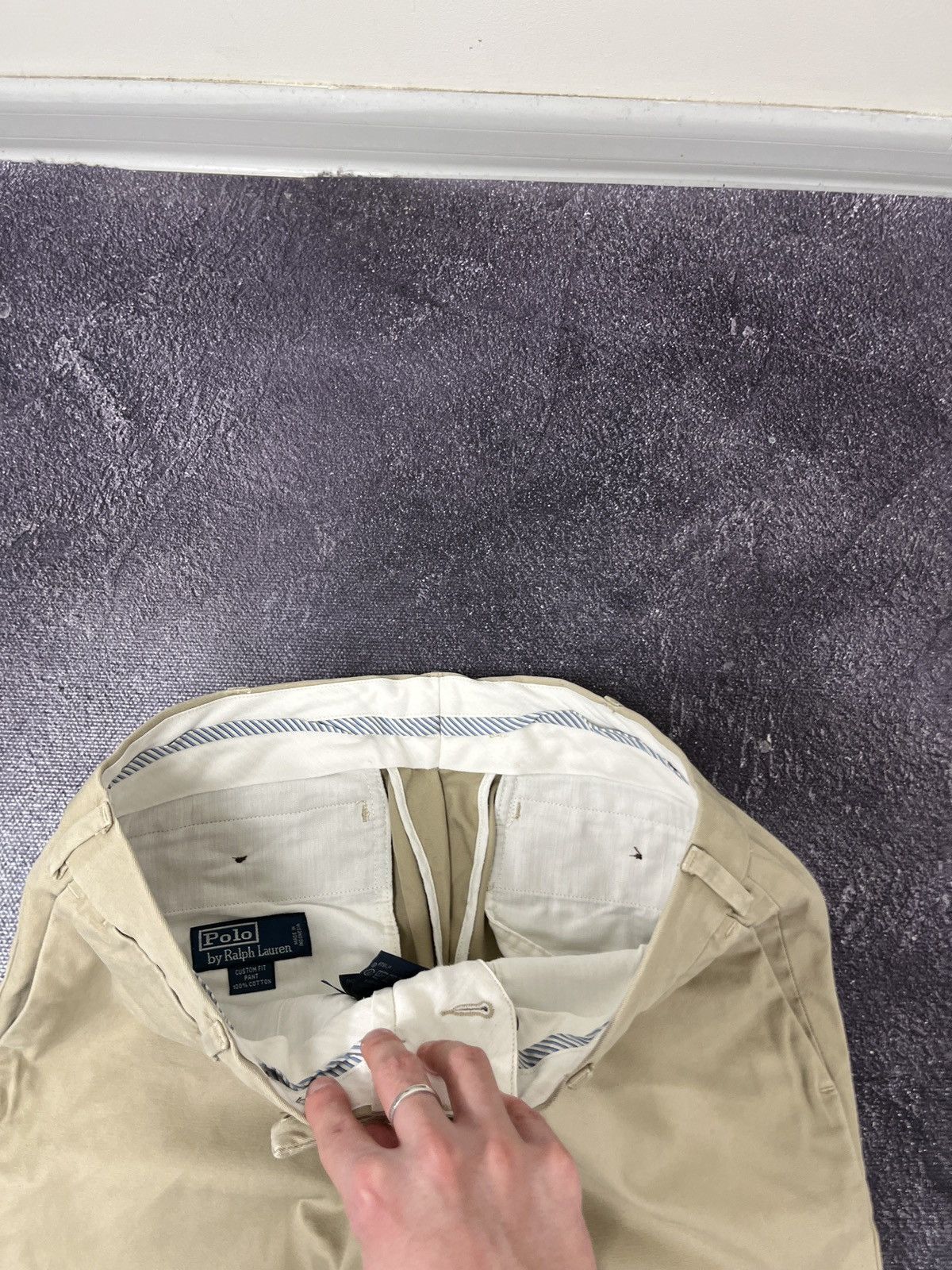 Polo Ralph Lauren Vintage Polo Ralph Lauren Slim Straight Fit Chino Pants Size US 31 - 14 Thumbnail