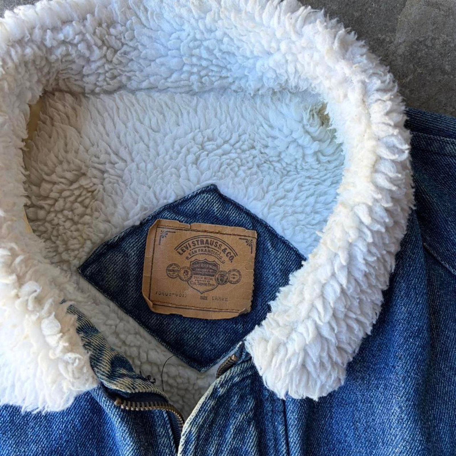 Levi's 90s levis sherpa bomber denim jacket Size US L / EU 52-54 / 3 - 3 Thumbnail