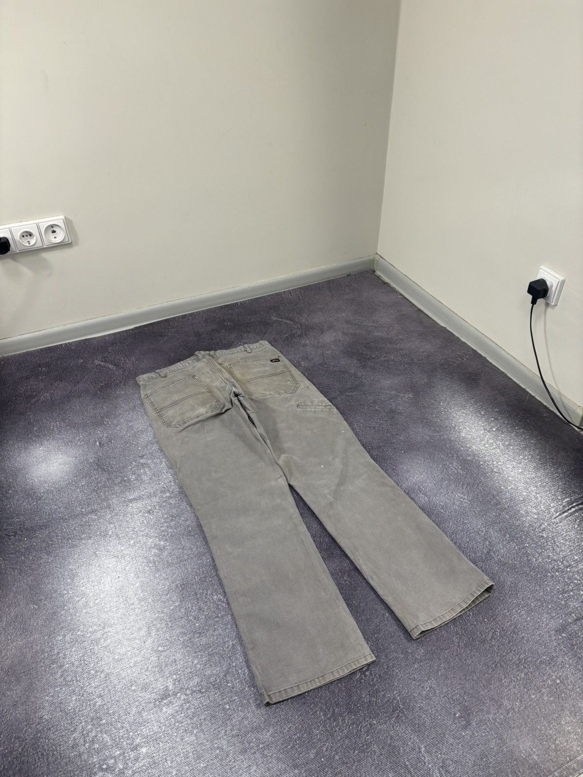 Dickies Vintage Dickies Distressed Denim Gray Hype Baggy Pants Jeans Size US 34 / EU 50 - 3 Thumbnail