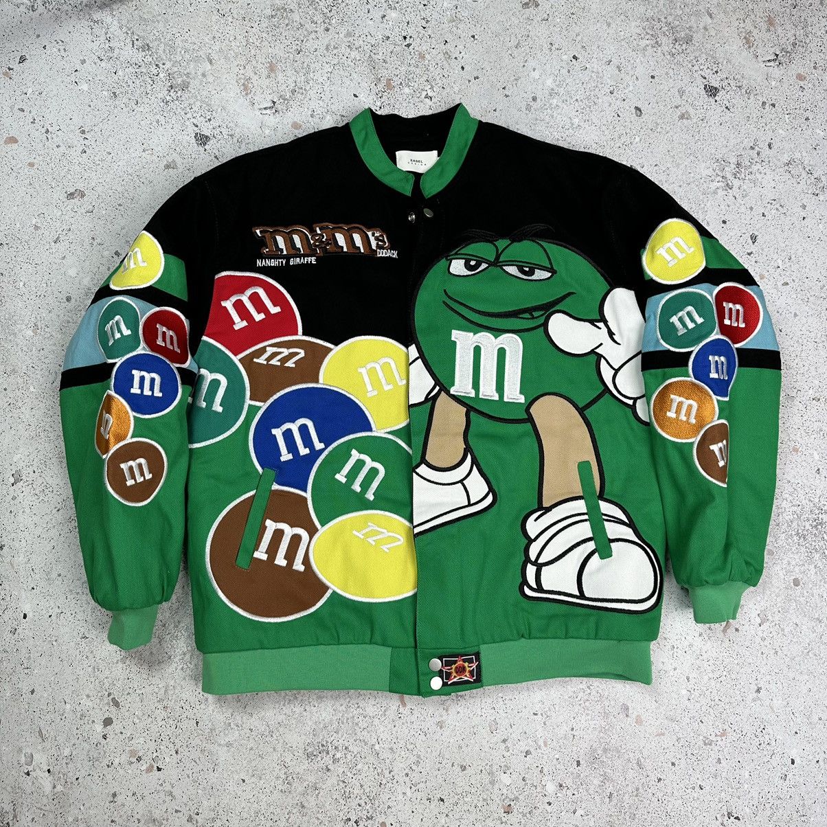 NASCAR × Vintage M&ms Nascar Formula uno F1 racing jacket moto Men XL green Size US XL / EU 56 / 4 - 13 Thumbnail