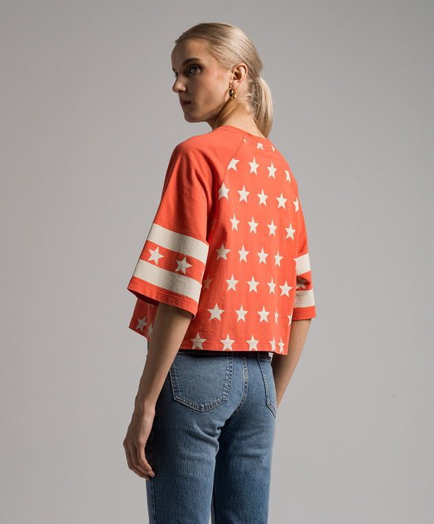 Balmain o1s1wg110825 T-Shirt With Signature Stars in Pink Size S / US 4 / IT 40 - 3 Thumbnail