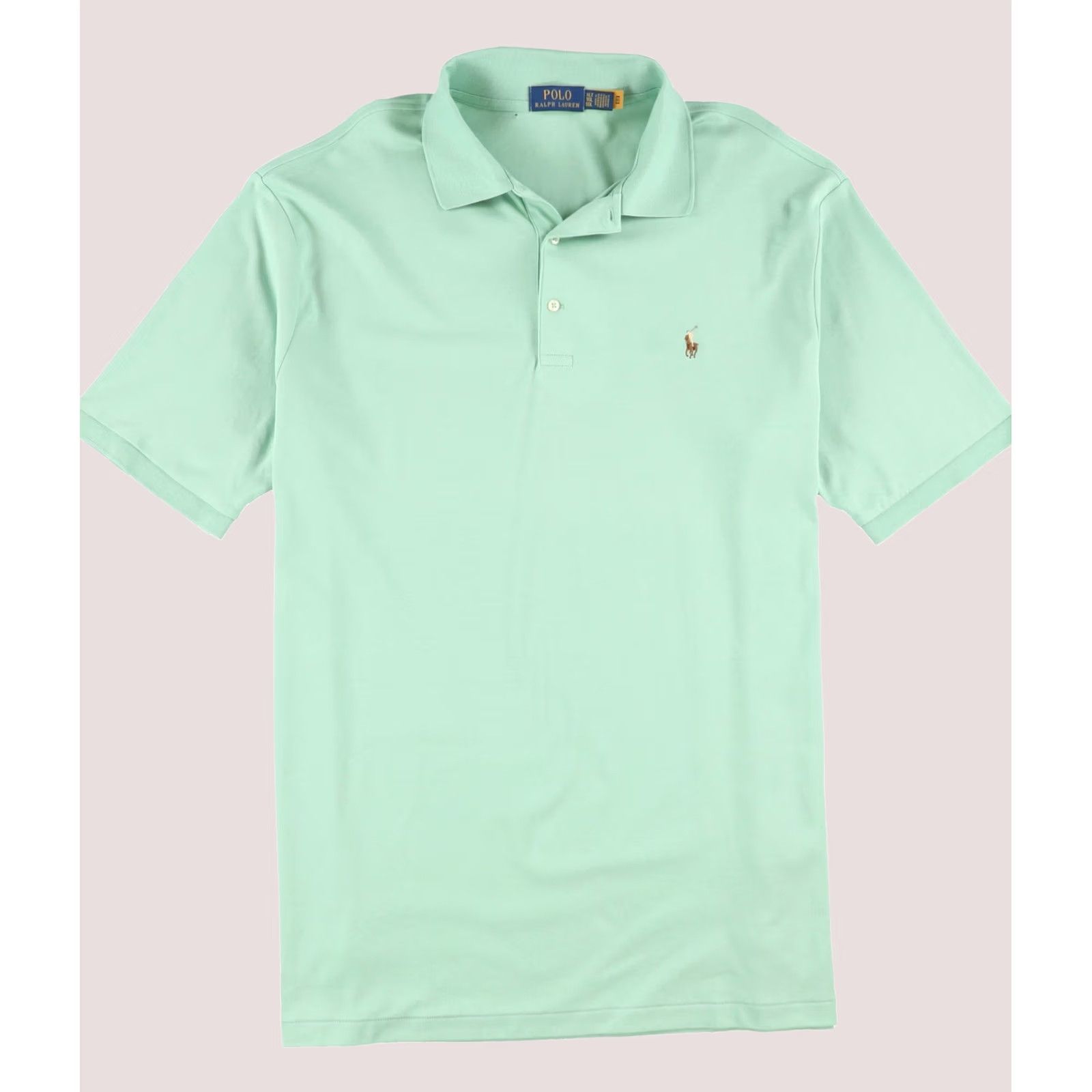 Ralph Lauren Ralph Lauren Mens green Logo Polo Shirt, Big & Tall XLT Size US XL / EU 56 / 4 - 1 Thumbnail