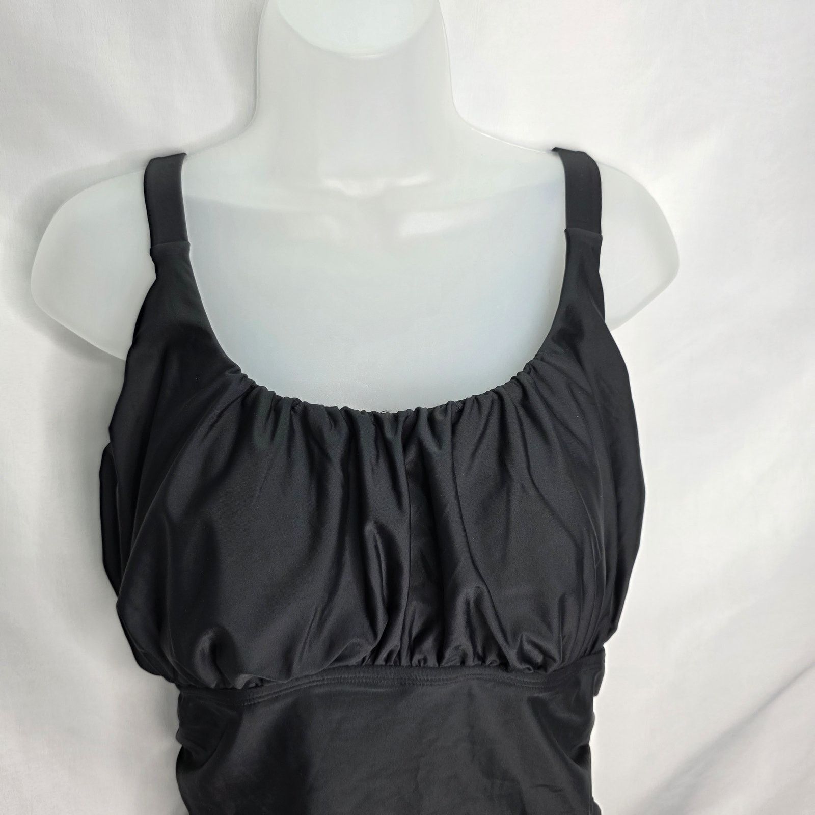 Other Black Adjustable Strap Tummy Control One Piece Swimsuit Size XXL / US 16-18 / IT 52-54 - 7 Thumbnail