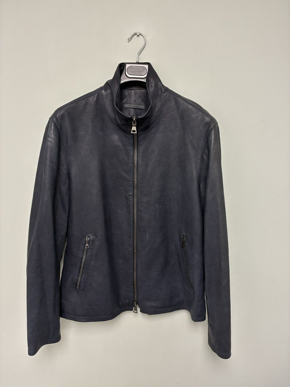 John Varvatos Lambskin Leather Jacket EU 52 US 42 Size US L / EU 52-54 / 3 - 6 Thumbnail