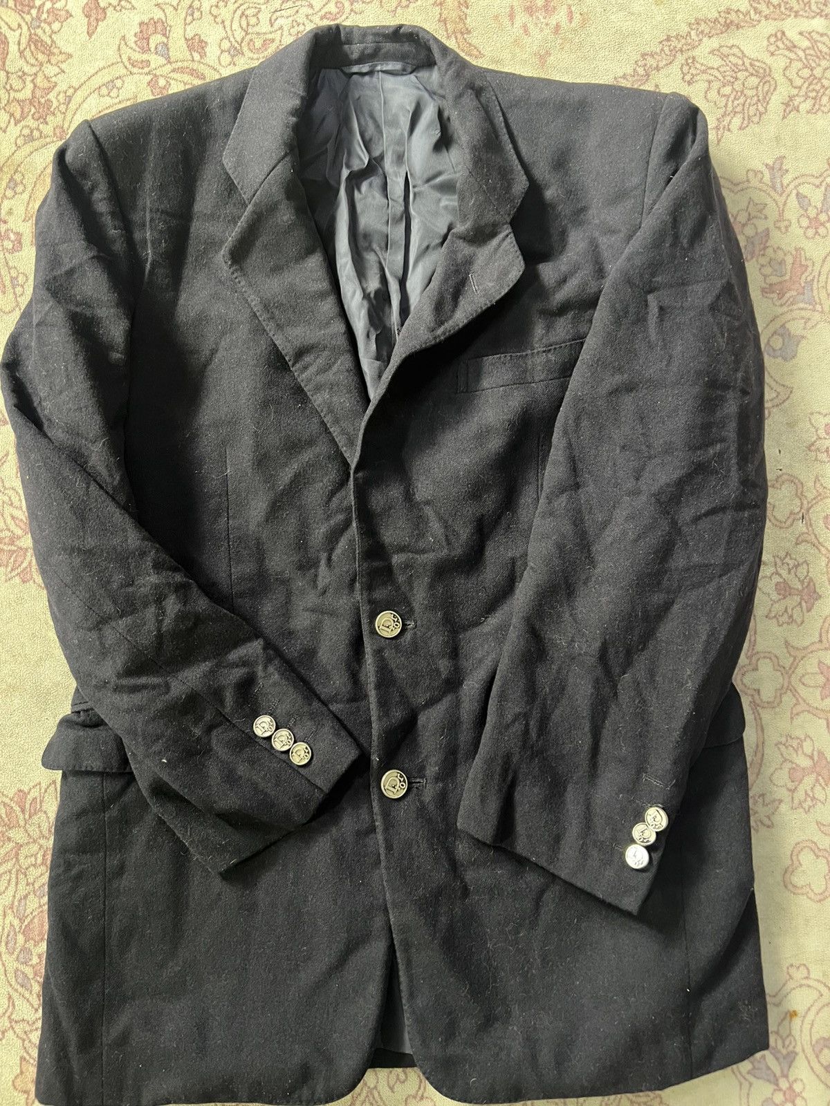 Christian Dior Monsieur Archival Christian Dior Monsieur Navy Wool BlazerJapanMarket Size US M / EU 48-50 / 2 - 4 Thumbnail