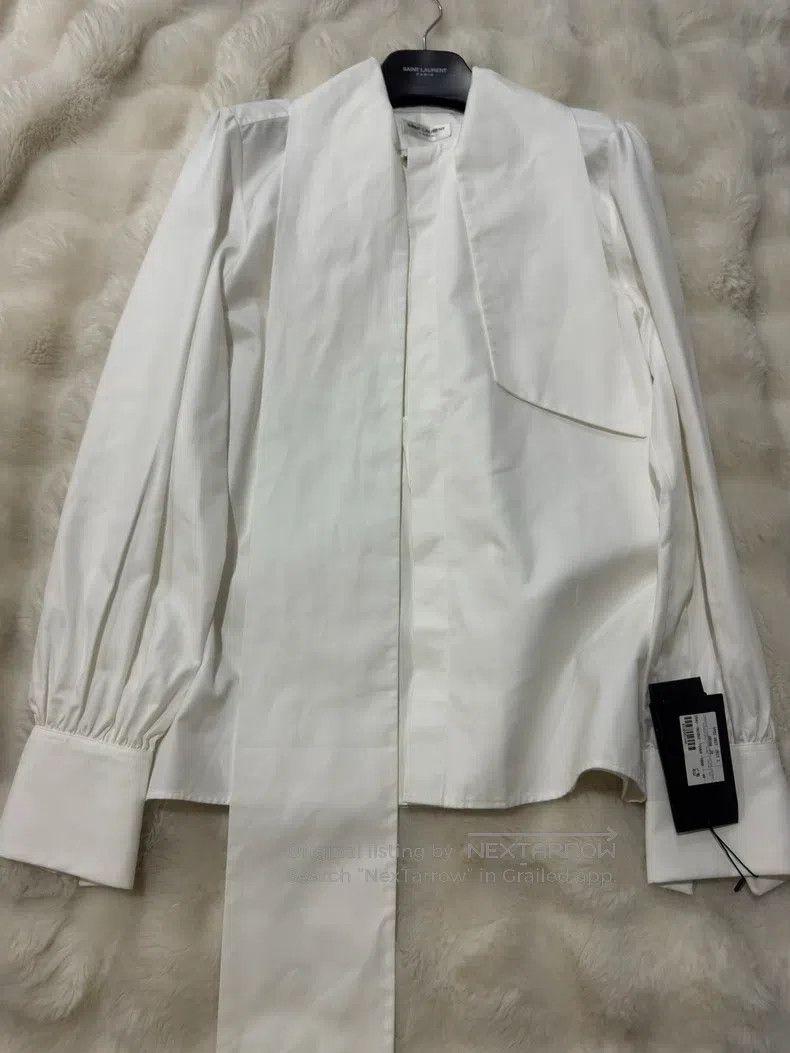 Saint Laurent Paris Saint Laurent Paris size 40 Large Butterfly Bow Tie Shirt Size S / US 4 / IT 40 - 3 Thumbnail