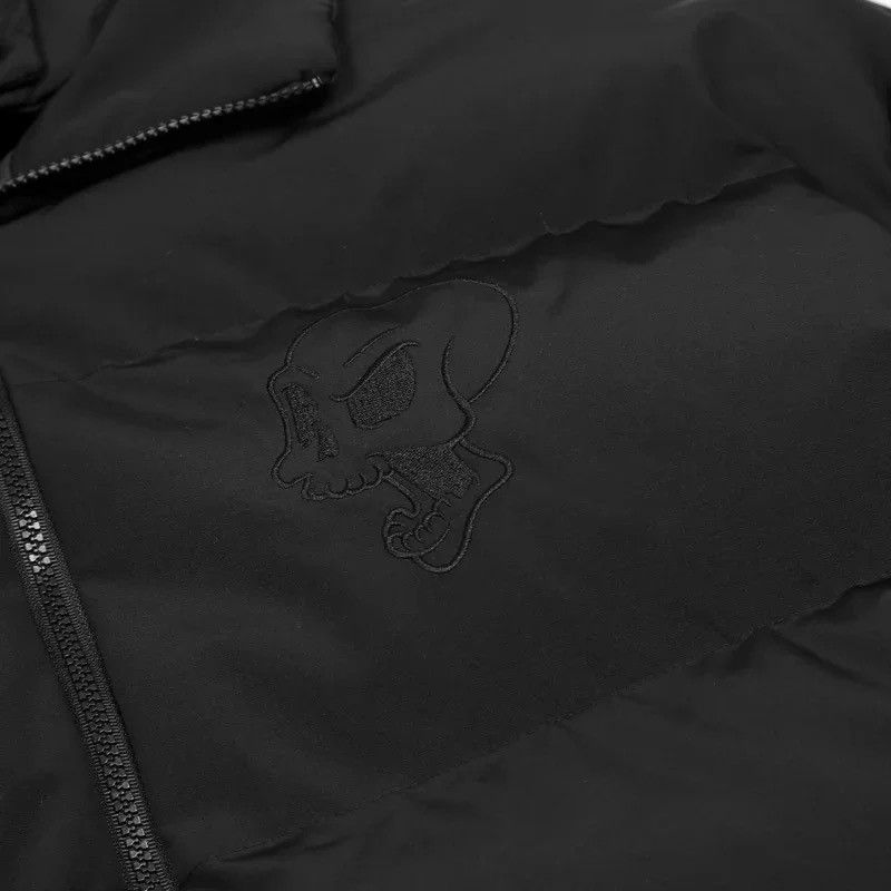 Japanese Brand × Vintage Custom Devil horns puffer black skull jacket Size US L / EU 52-54 / 3 - 5 Thumbnail