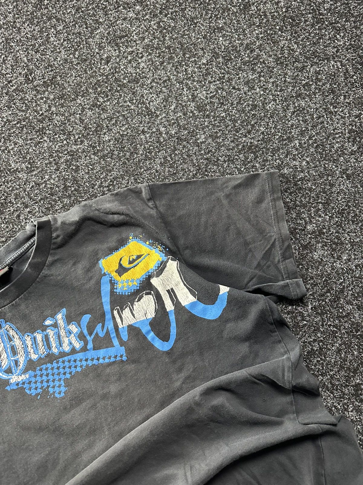 Quiksilver 🚨 VINTAGE BIG LOGO QUICKSILVER black faded SURF Y2K RARE Size US L / EU 52-54 / 3 - 3 Thumbnail