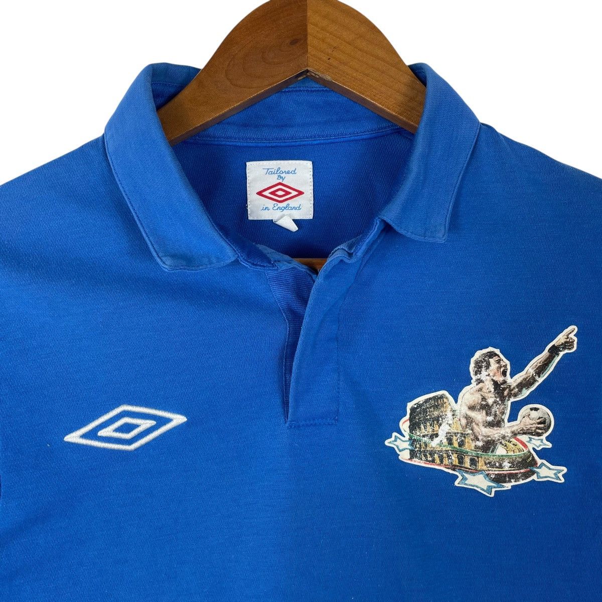 Umbro Vintage England X Umbro Polo Tee Shirt Size US S / EU 44-46 / 1 - 3 Thumbnail