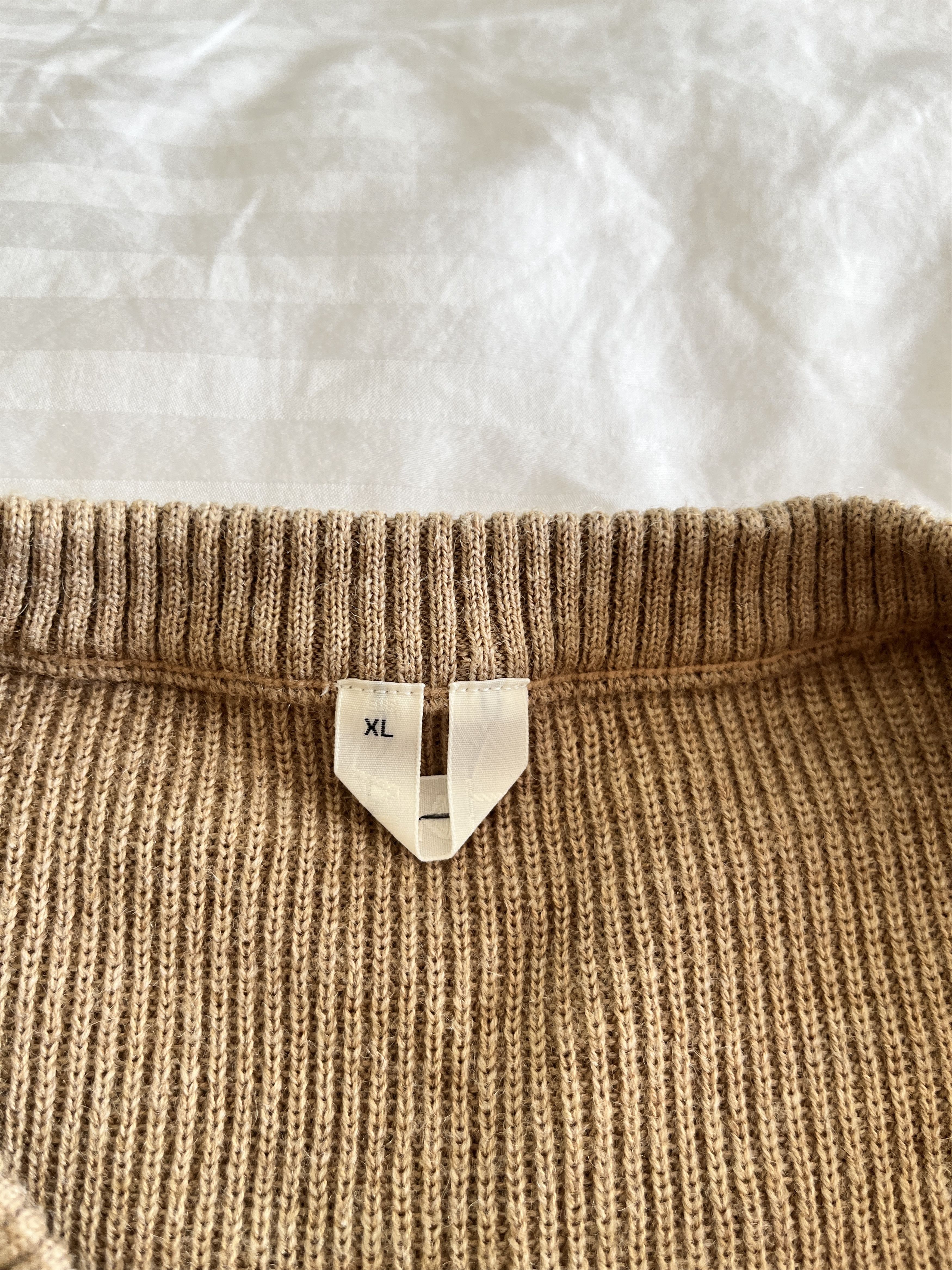 Arket Wool Cotton Caramel Crewneck Sweater Size US XL / EU 56 / 4 - 3 Thumbnail