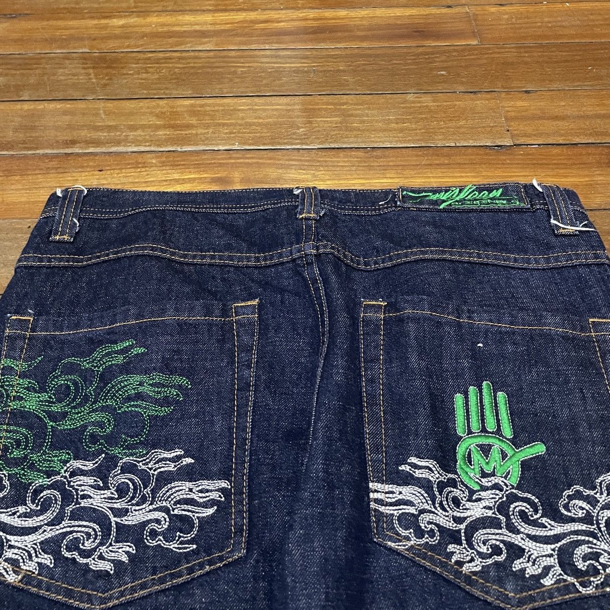 Japanese Brand × Vintage Very Rare Vintage Japanese Brand Miskeen Sukajan Jeans 1990s Size US 36 / EU 52 - 4 Thumbnail