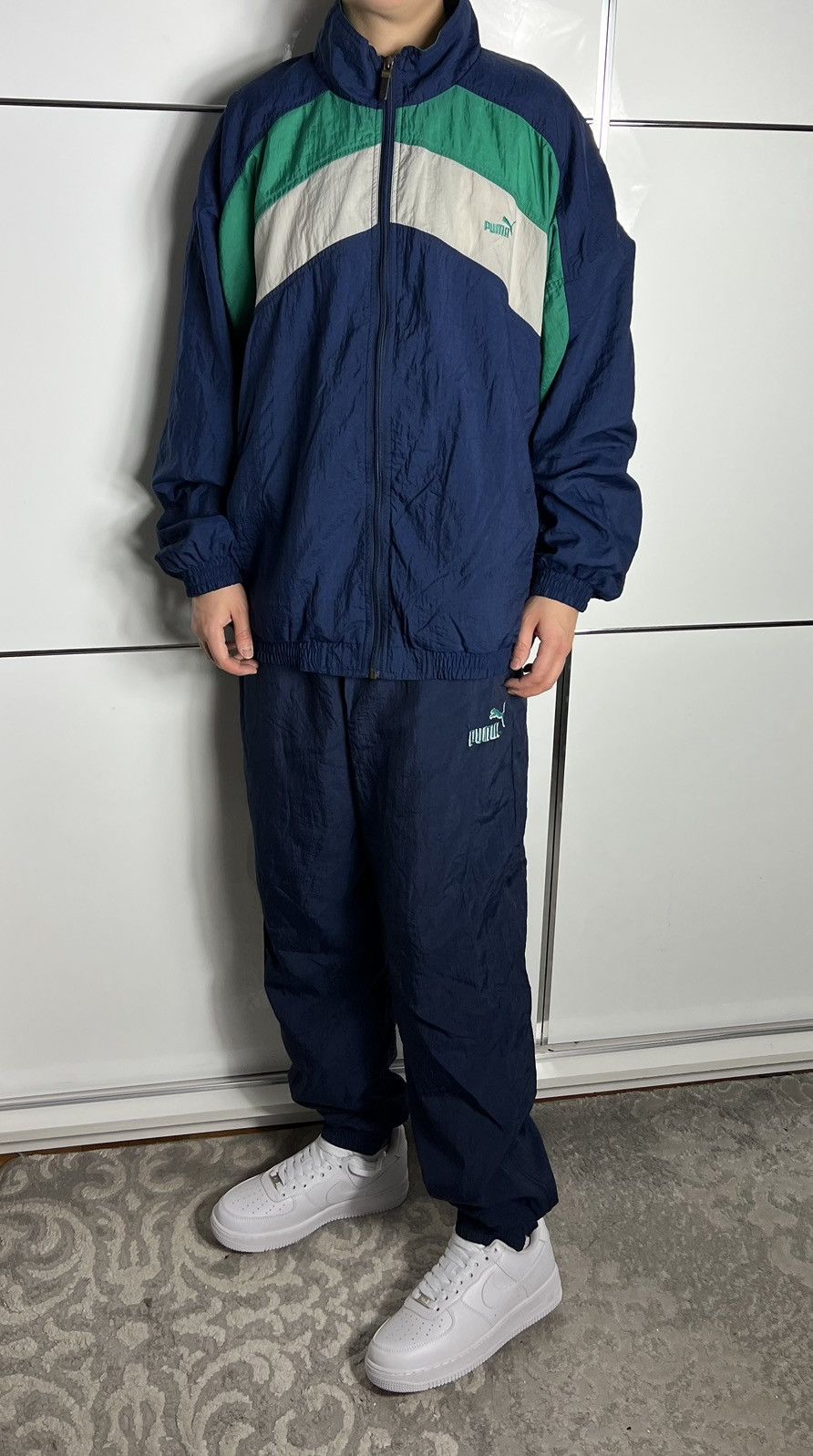Puma Puma Vintage 90's Nylon Jacket + Pants Set Size US XXL / EU 58 / 5 - 1 Thumbnail