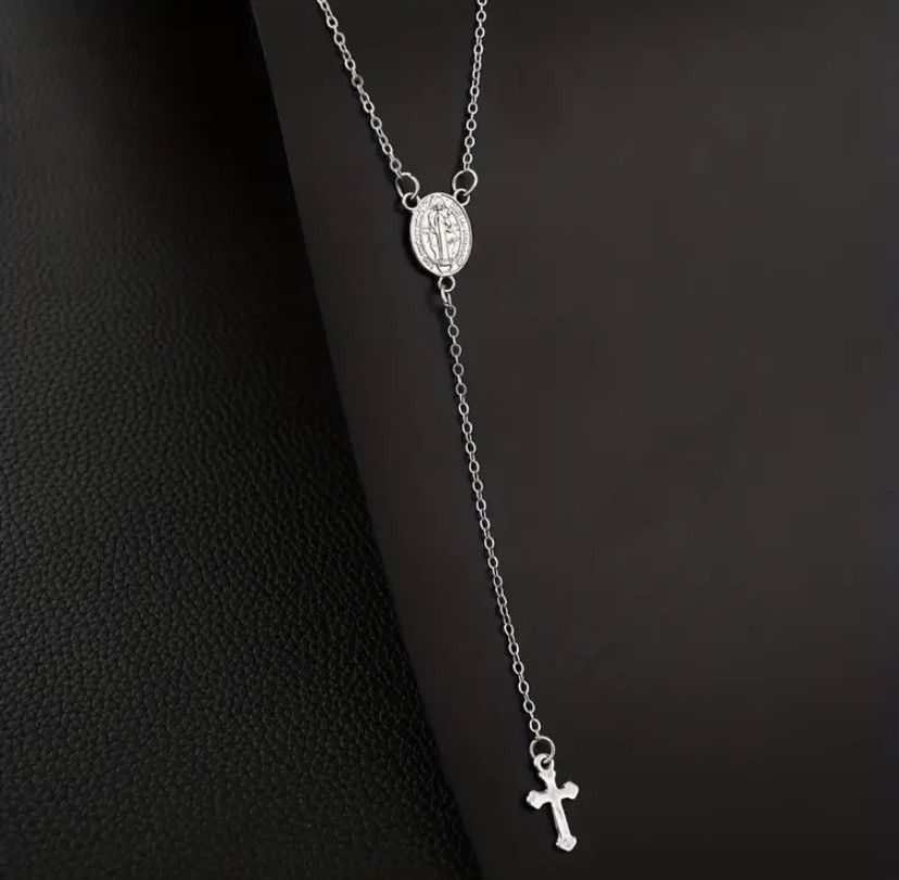 Vintage Chrome hearts inspired cross rosary Size ONE SIZE - 5 Thumbnail