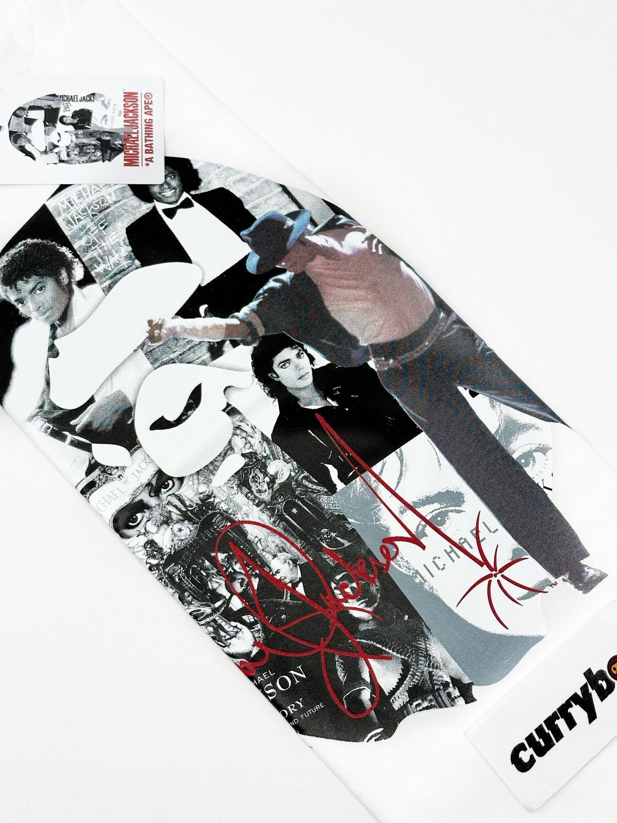 Bape BAPE x Michael Jackson Album Jacket Ape Head Tee White Size US M / EU 48-50 / 2 - 6 Thumbnail